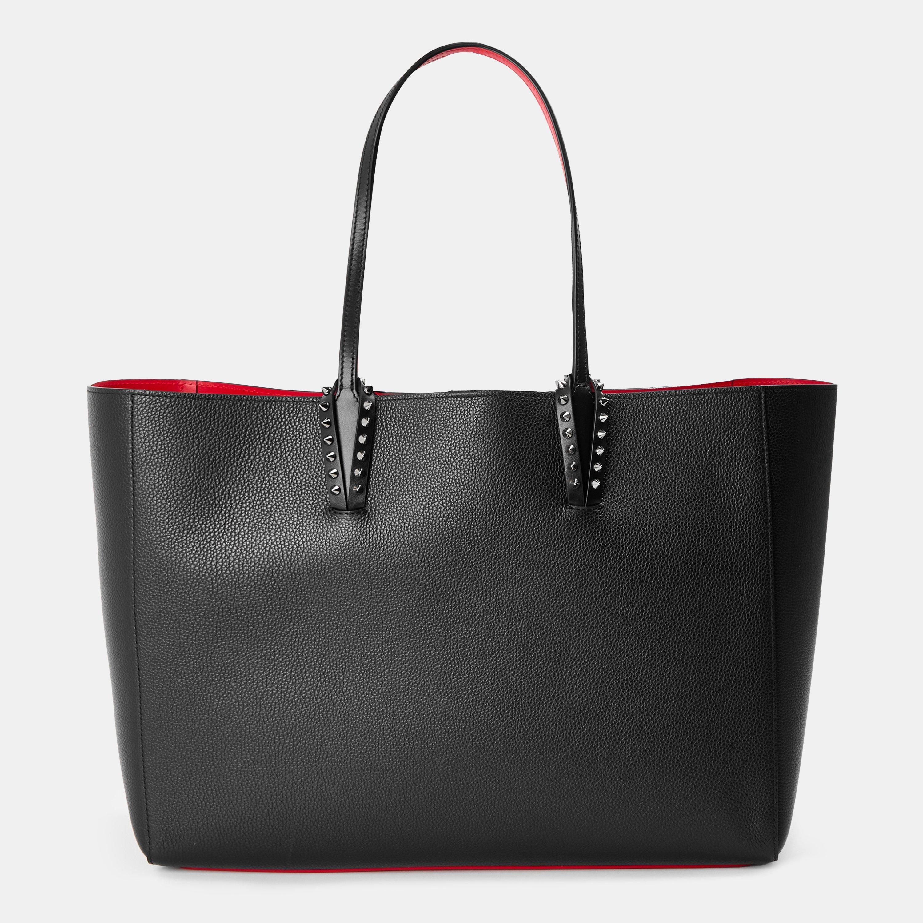 Black Gun Metal - Christian Louboutin - Cabata Leather Tote Bag - 1