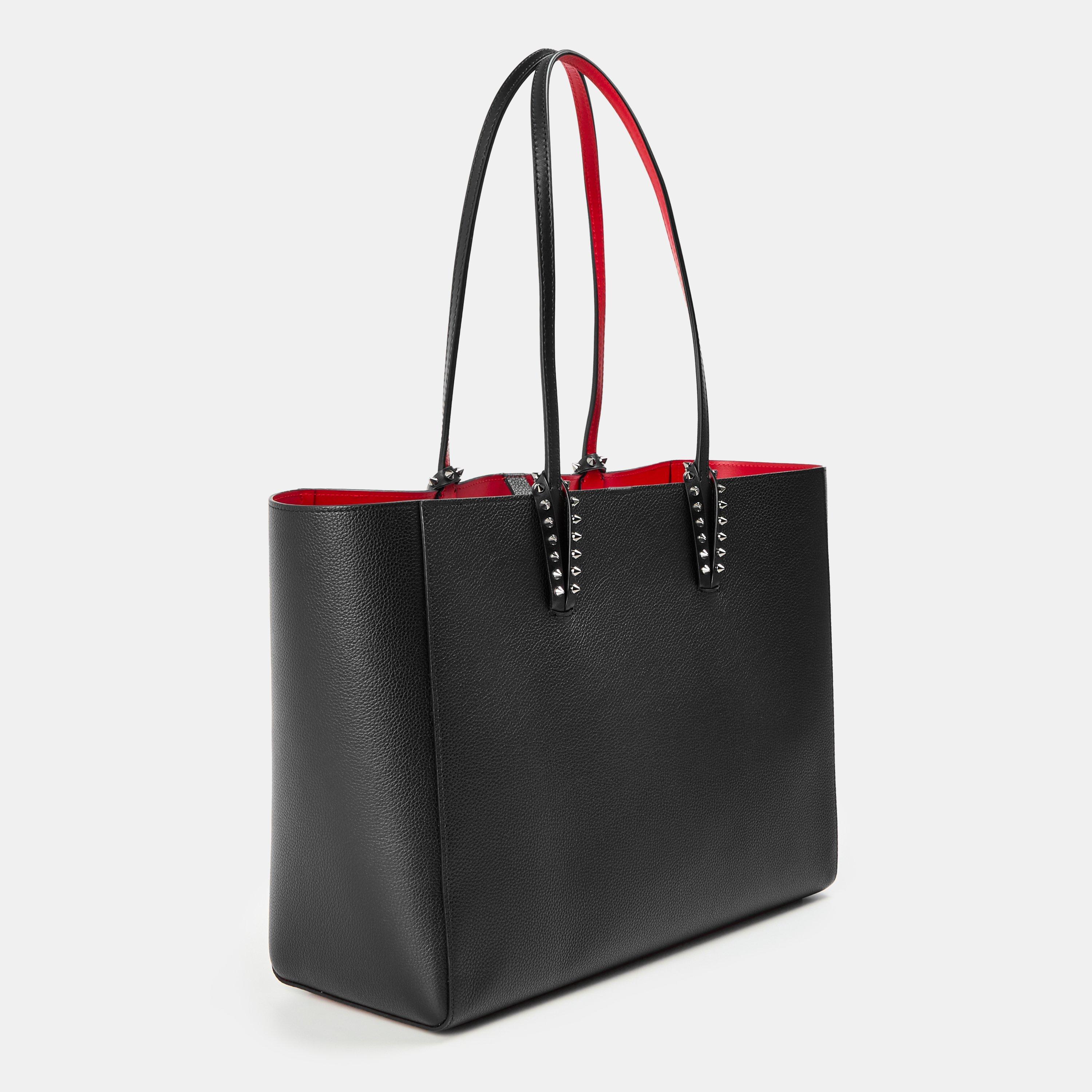 Black Gun Metal - Christian Louboutin - Cabata Leather Tote Bag - 2