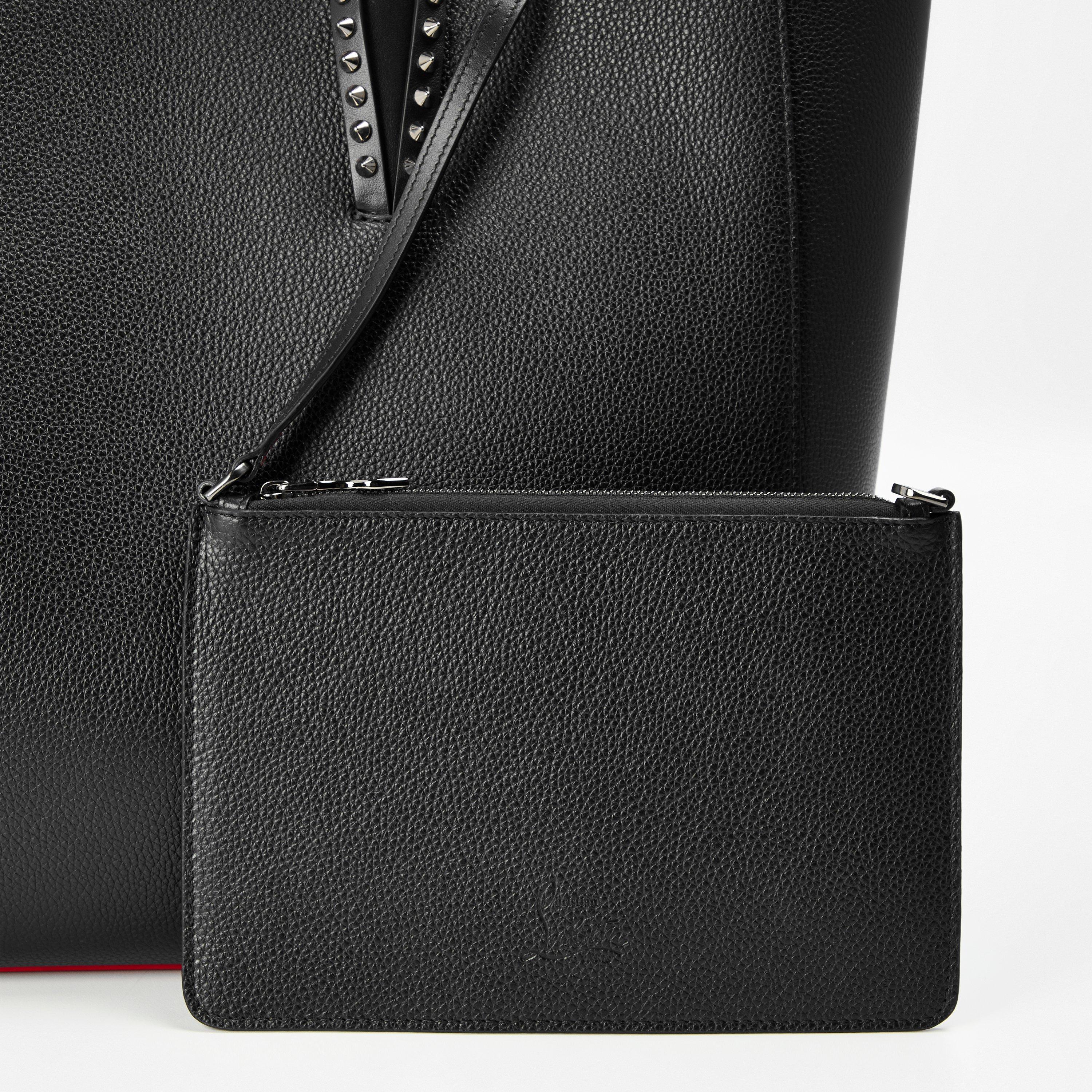 Black Gun Metal - Christian Louboutin - Cabata Leather Tote Bag - 3
