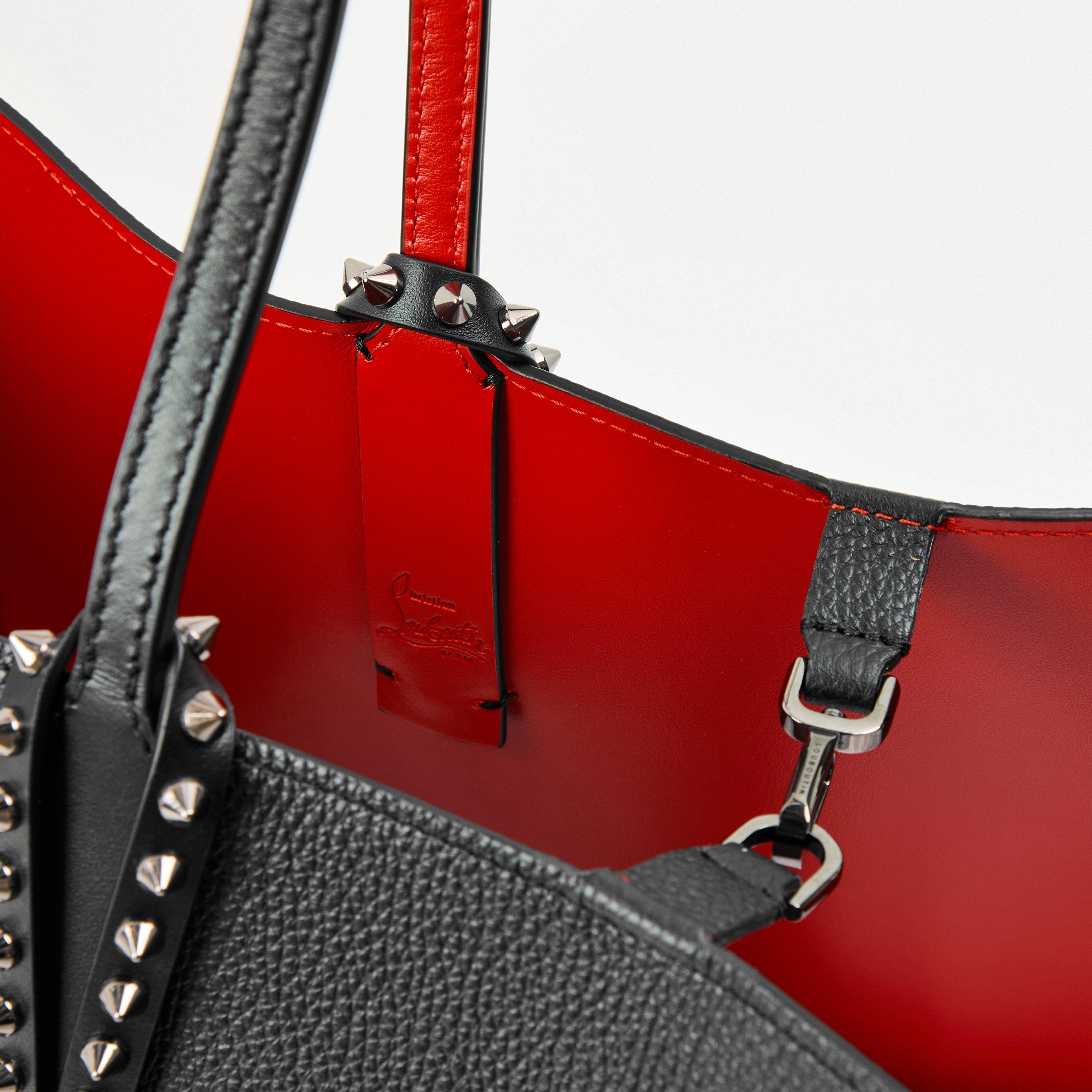 Black Gun Metal - Christian Louboutin - Cabata Leather Tote Bag - 4