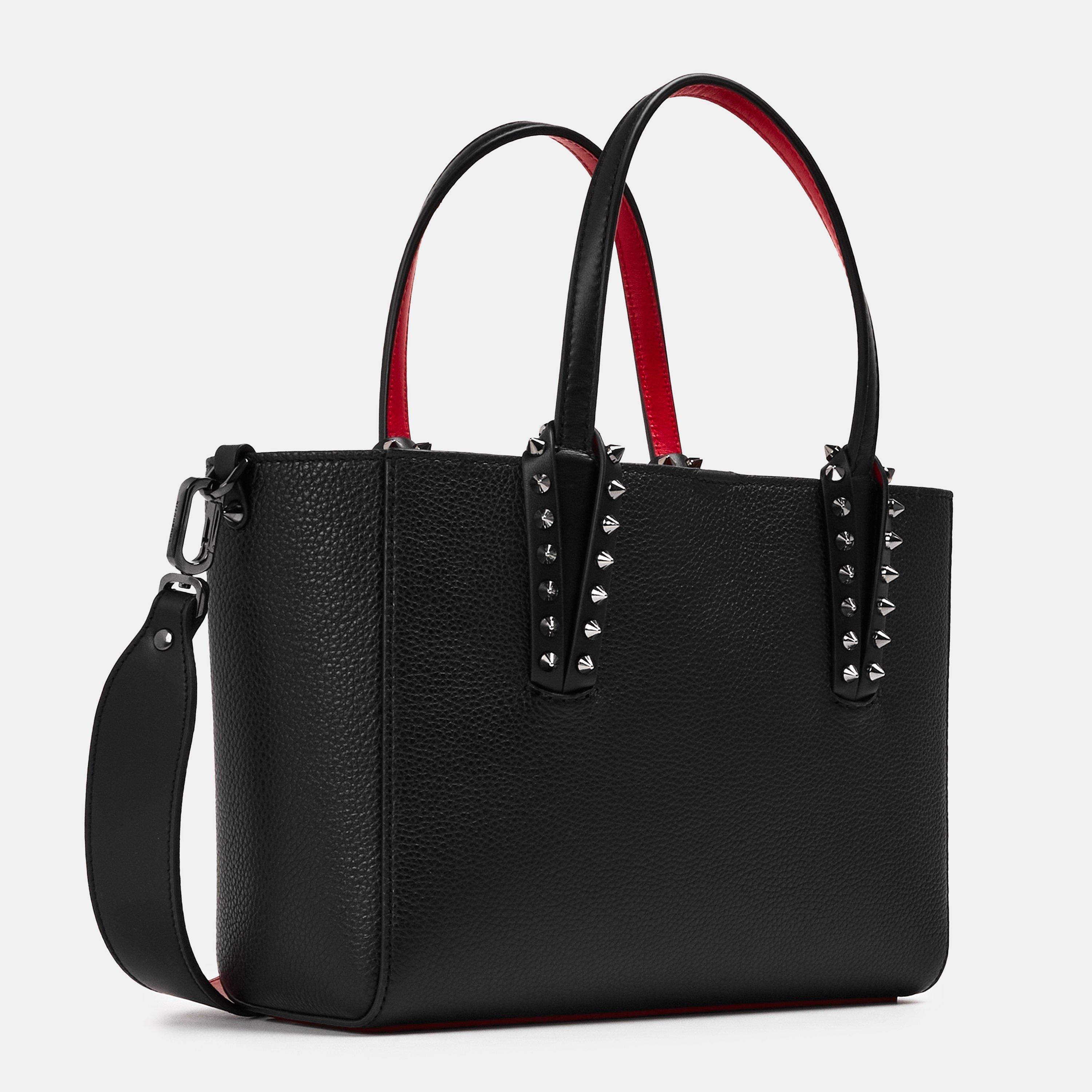 Black Gun Metal - Christian Louboutin - Cabata Leather Tote Bag - 2