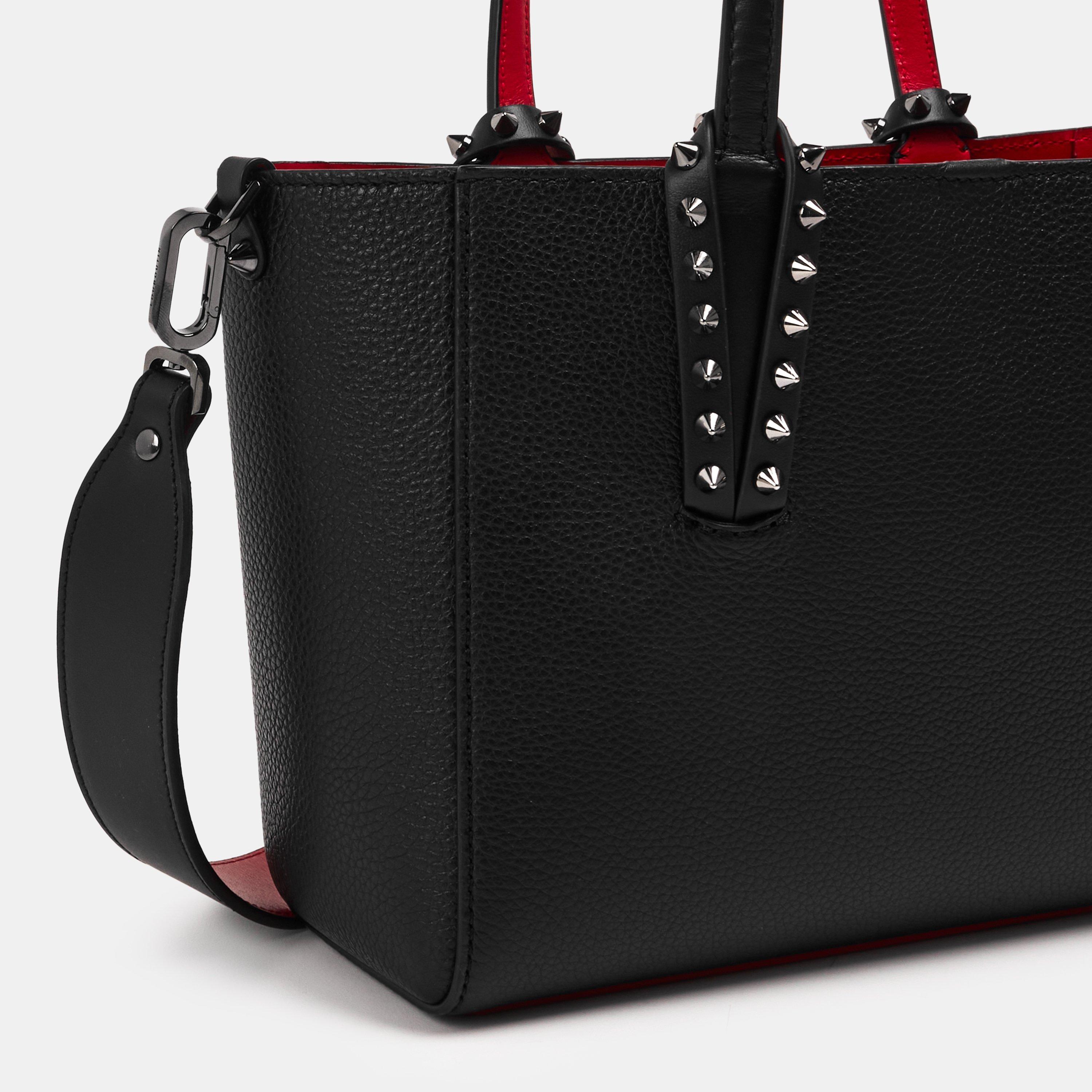 Black Gun Metal - Christian Louboutin - Cabata Leather Tote Bag - 4