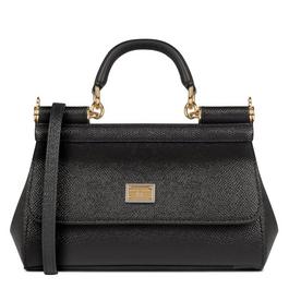 Dolce and Gabbana Sicily Mini Patent Tote Bag