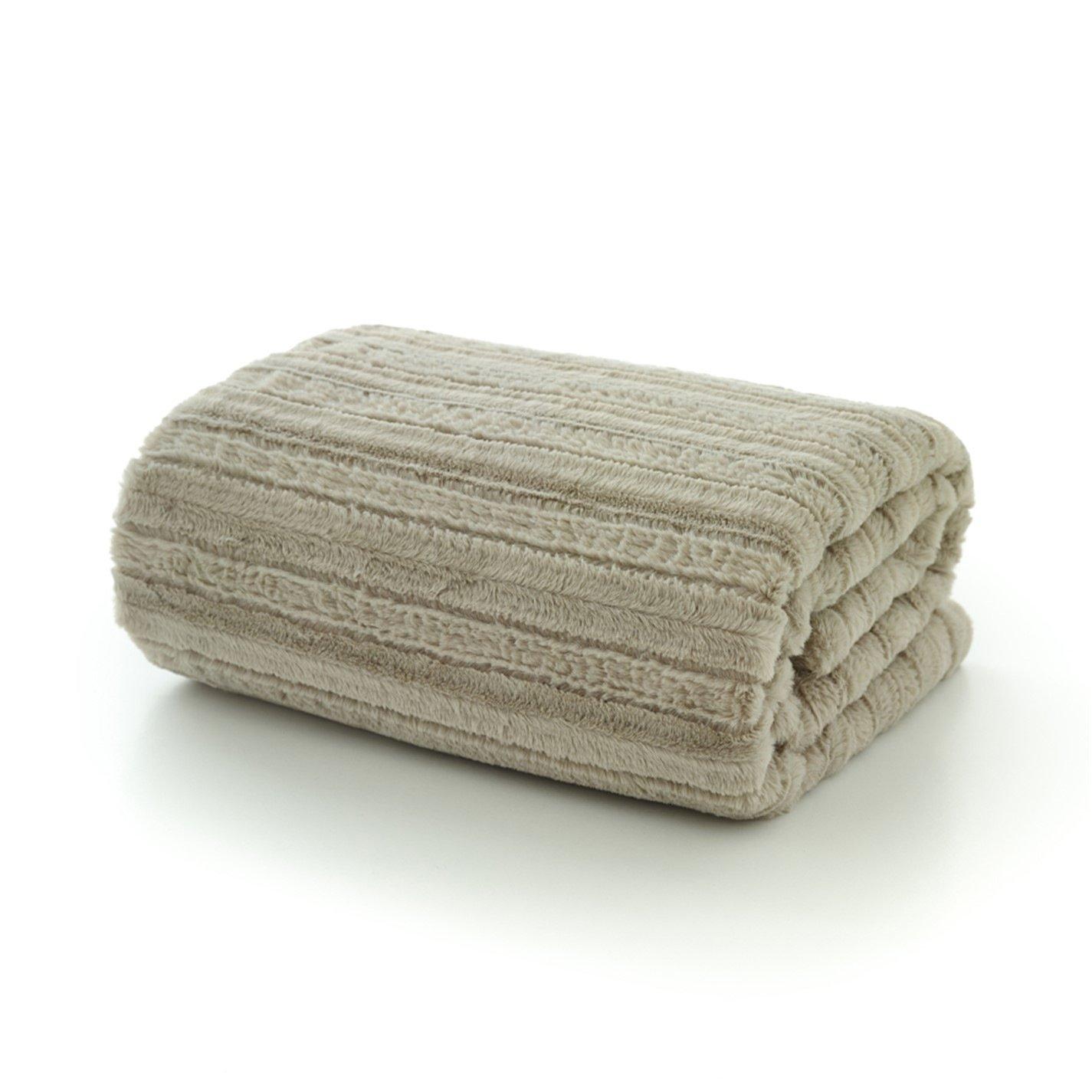 Fawn - The Lyndon Company - Chatsworth Throw - 130x170cm - 2