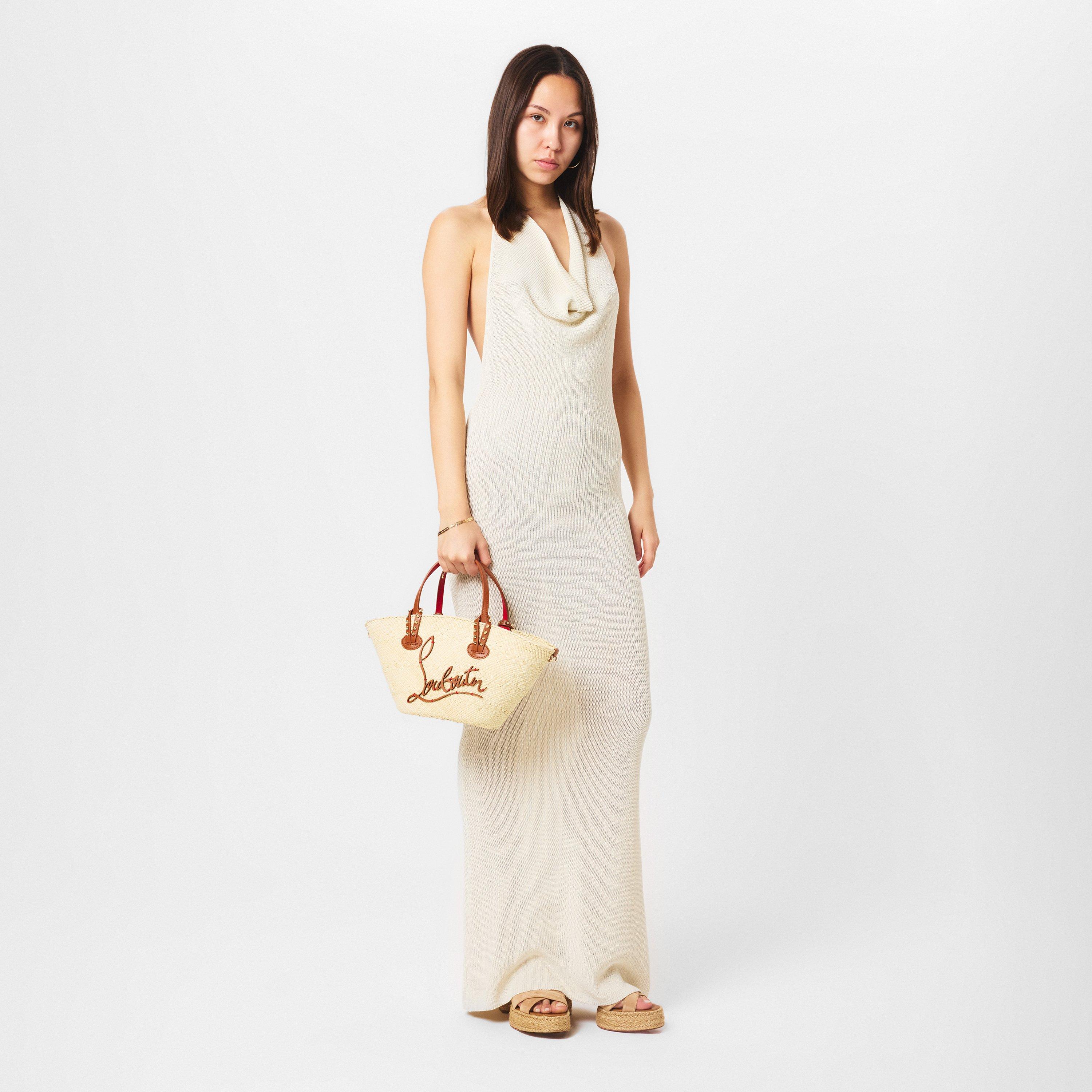 Natural Cuoio - Christian Louboutin - Cabata Basket Mini Tote Bag - 6