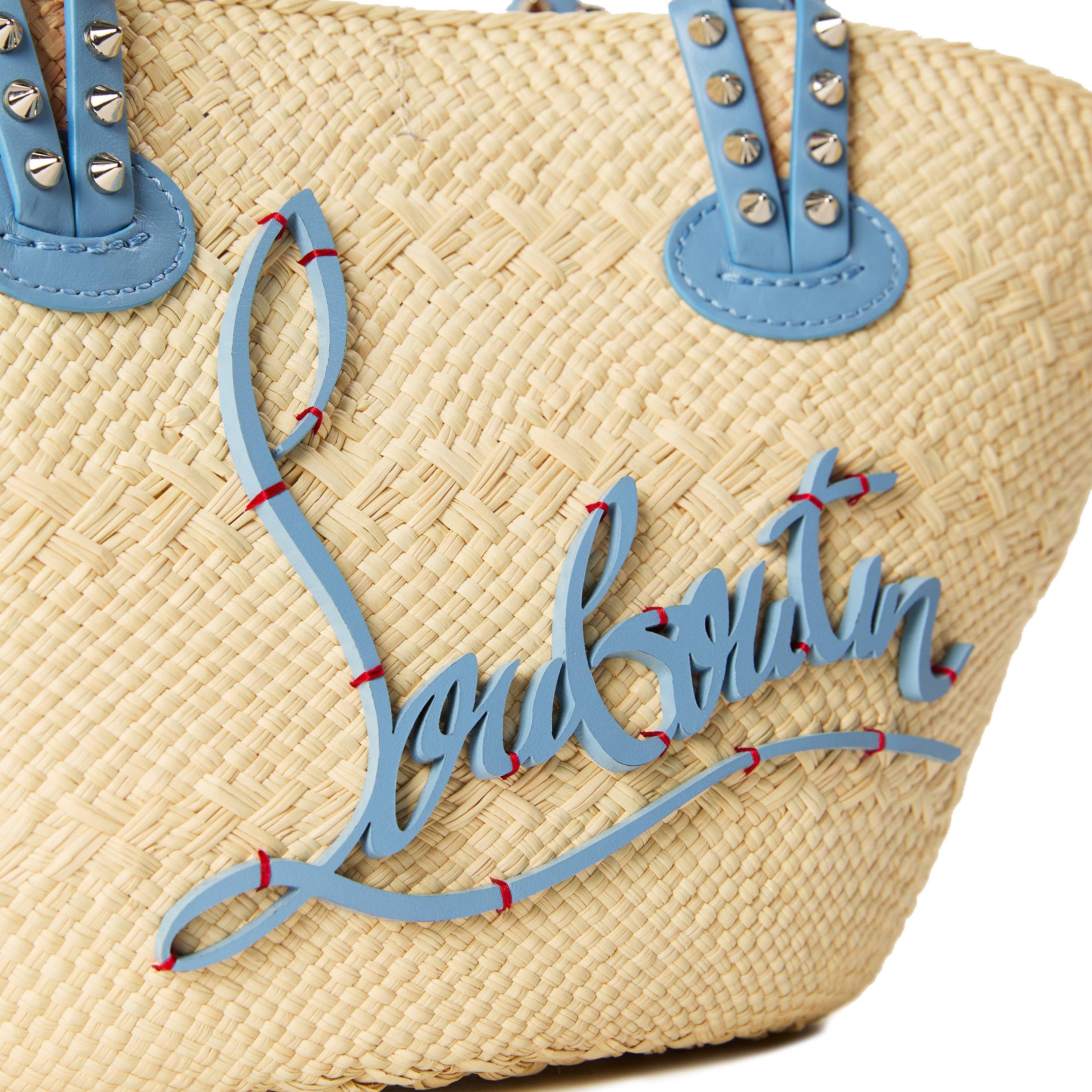 Natural Ceruleo - Christian Louboutin - Cabata Basket Mini Tote Bag - 3