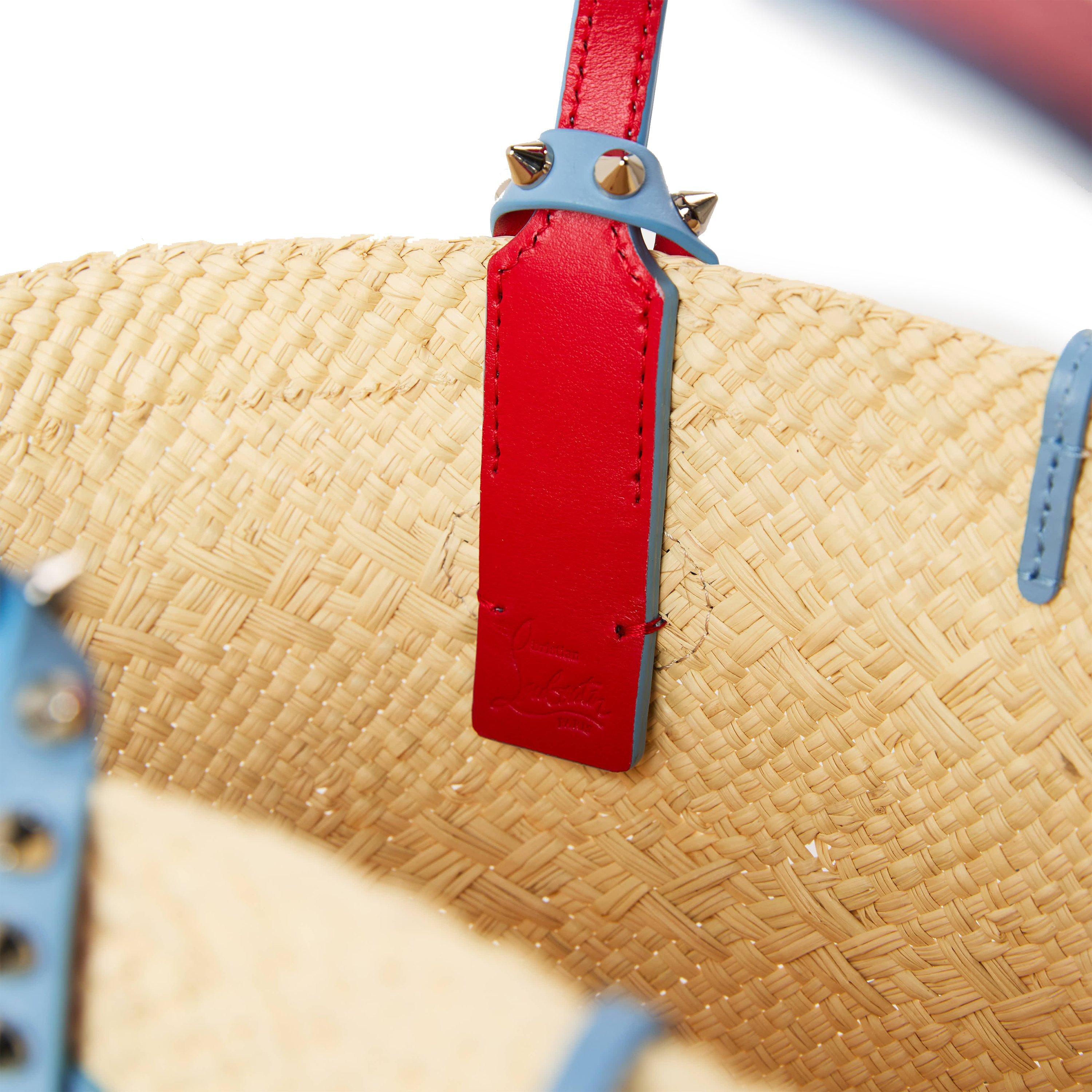 Natural Ceruleo - Christian Louboutin - Cabata Basket Mini Tote Bag - 4