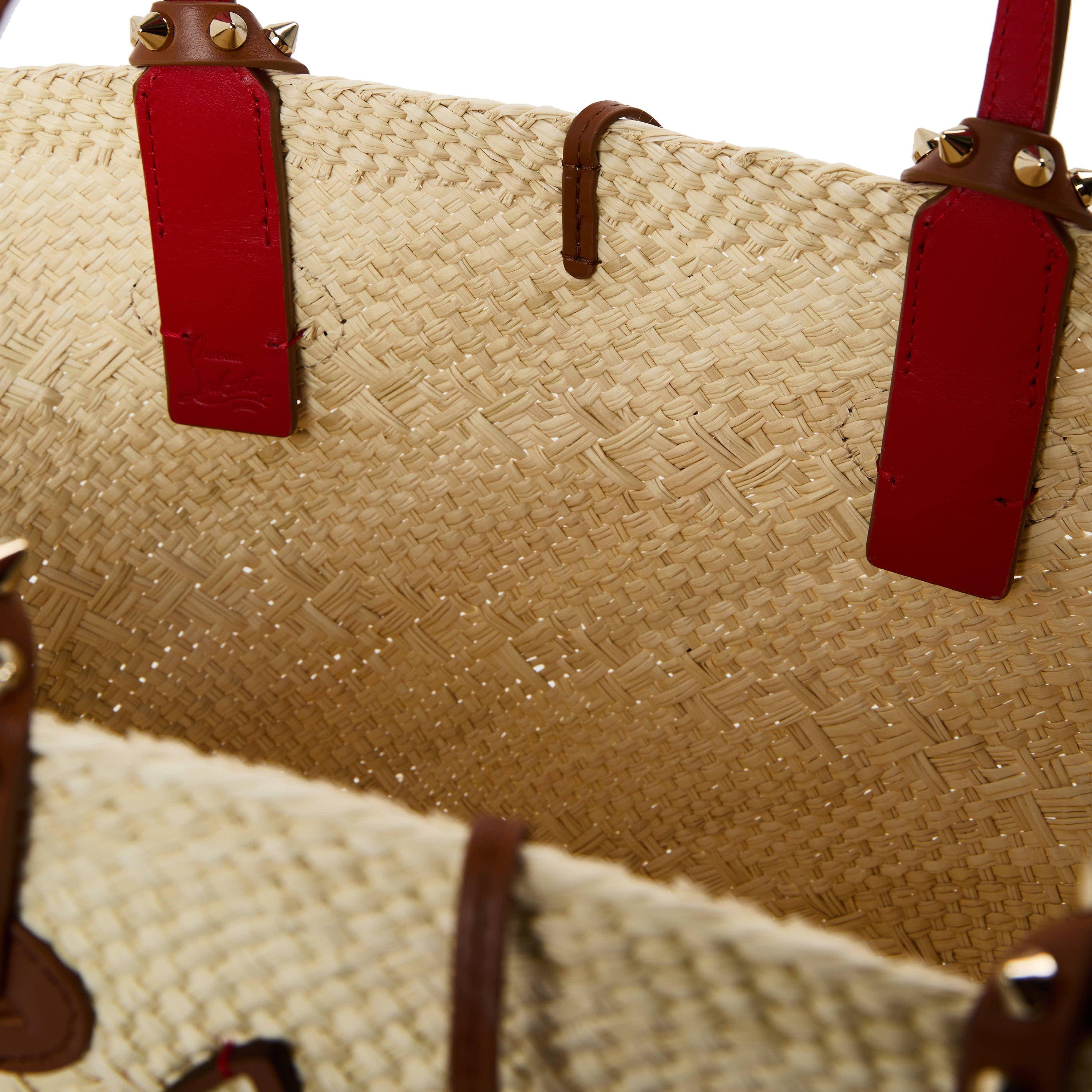 Natural Cuoio - Christian Louboutin - Cabata Basket Mini Tote Bag - 5
