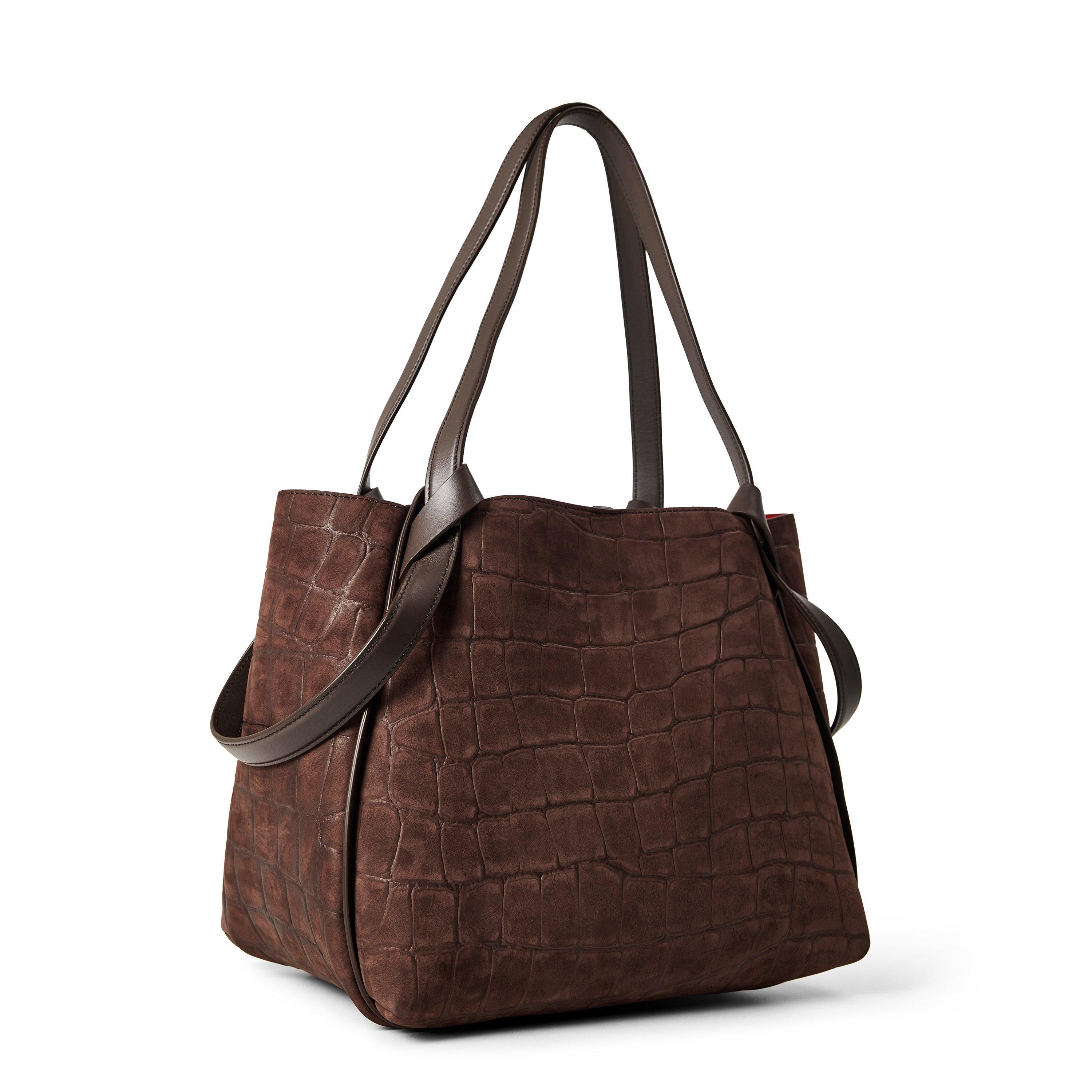 Choco Brown - Christian Louboutin - Women's Bettina S Leather Tote Bag - 2
