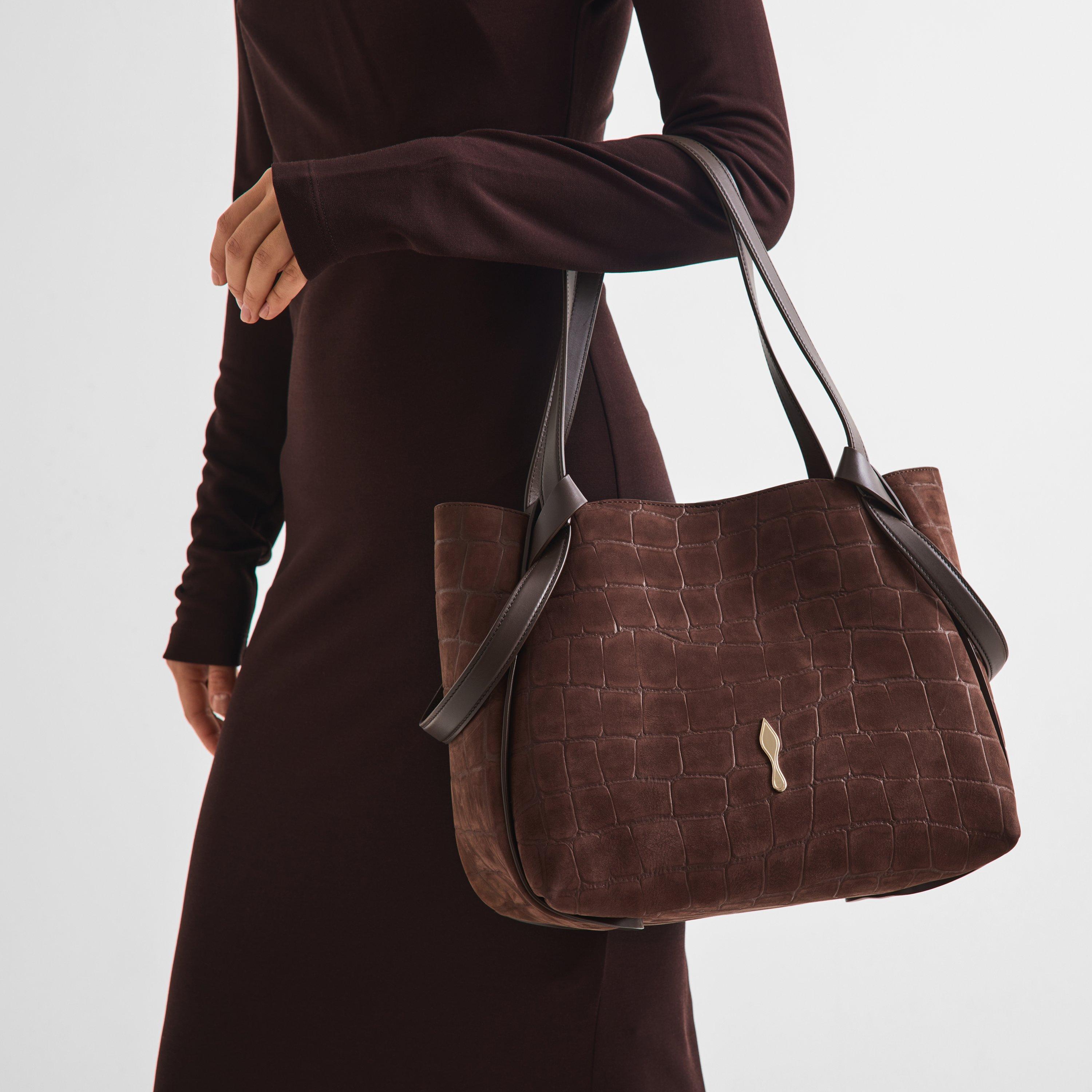 Choco Brown - Christian Louboutin - Women's Bettina S Leather Tote Bag - 3