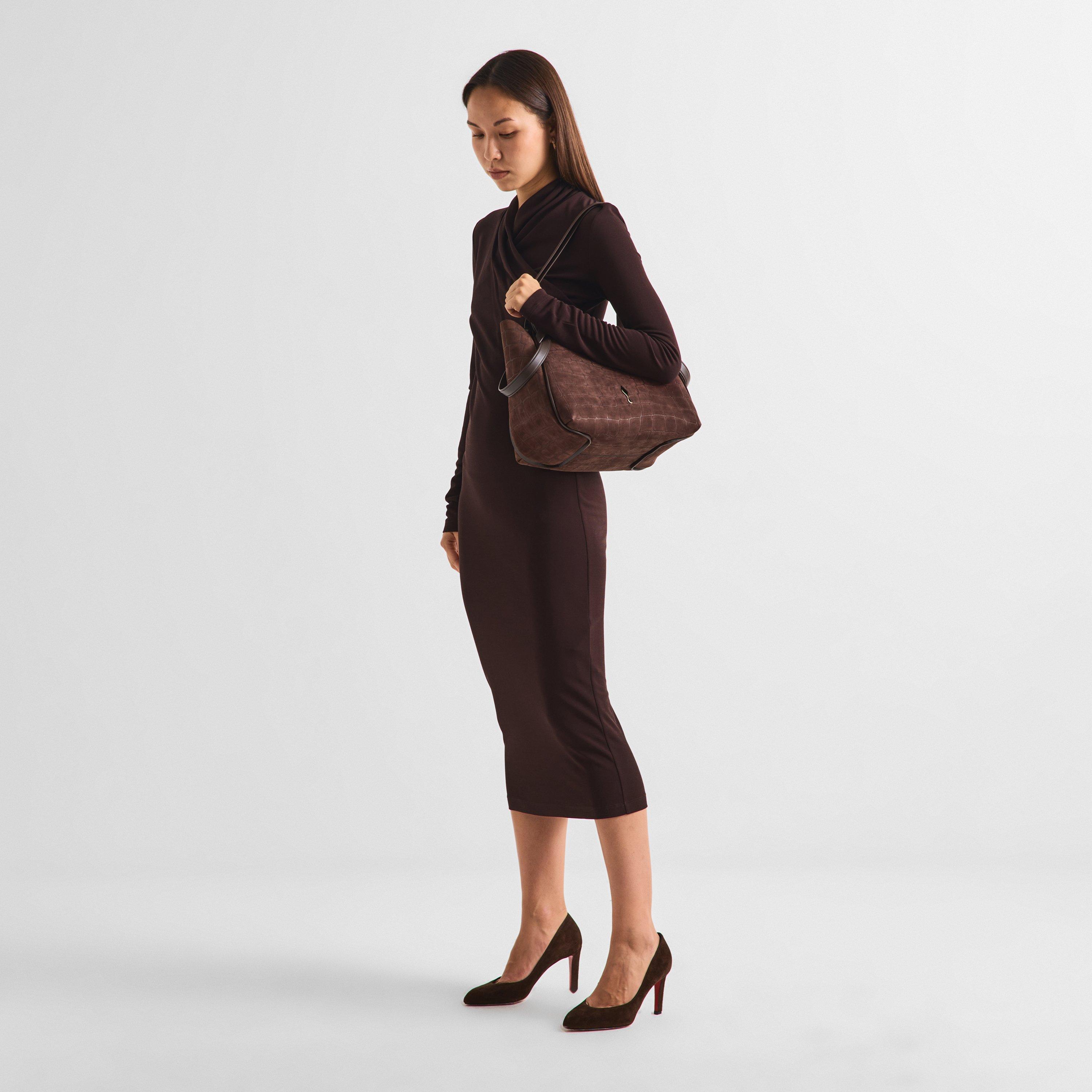 Choco Brown - Christian Louboutin - Women's Bettina S Leather Tote Bag - 4