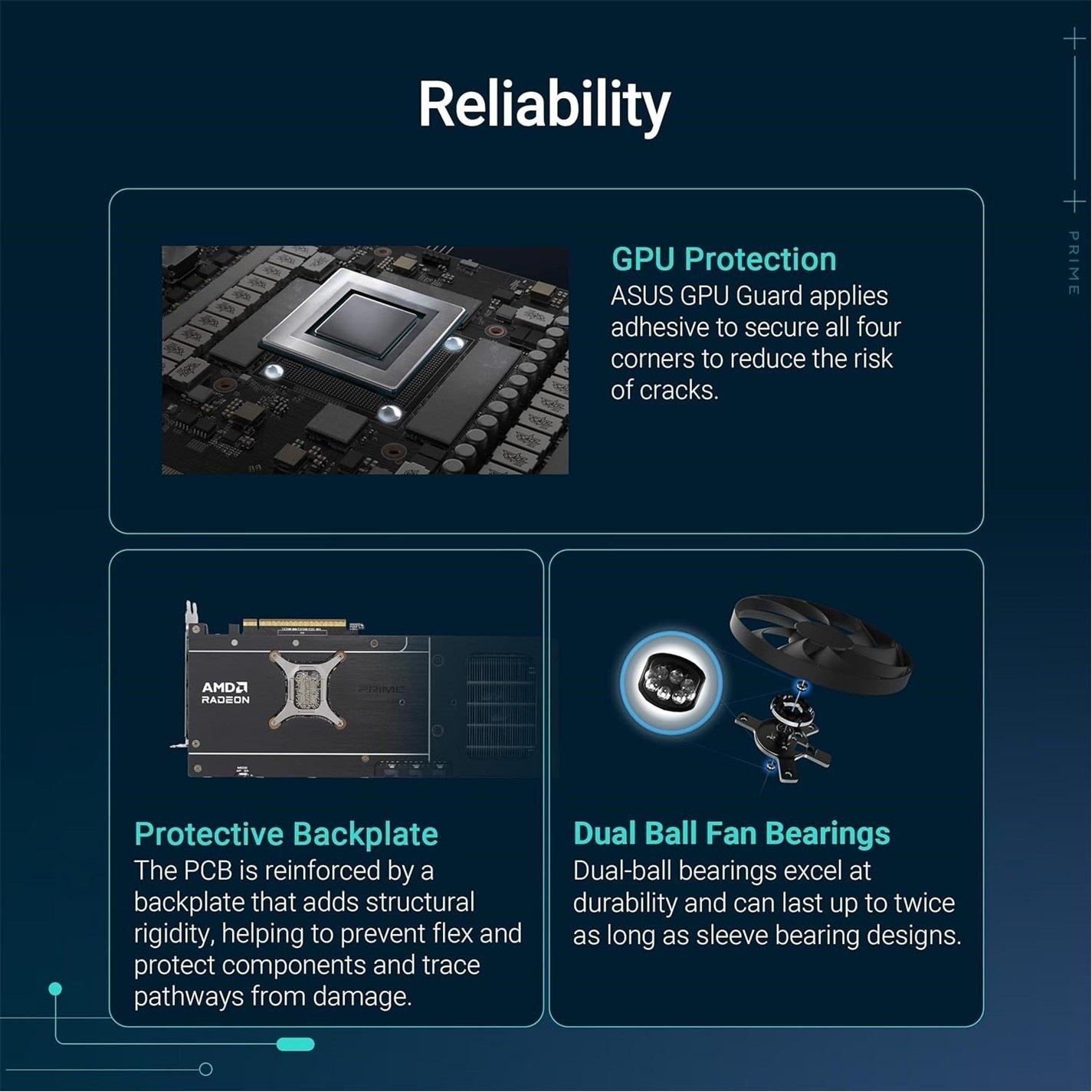 Black - ASUS - ASUS Prime Radeon™ RX 9070 XT OC Edition 16GB GDDR6 - 2