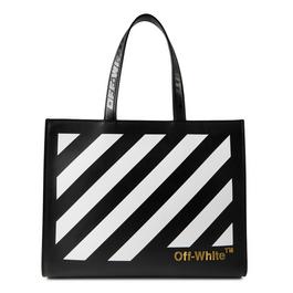 Off White Diag Hybrid Shopper Tote