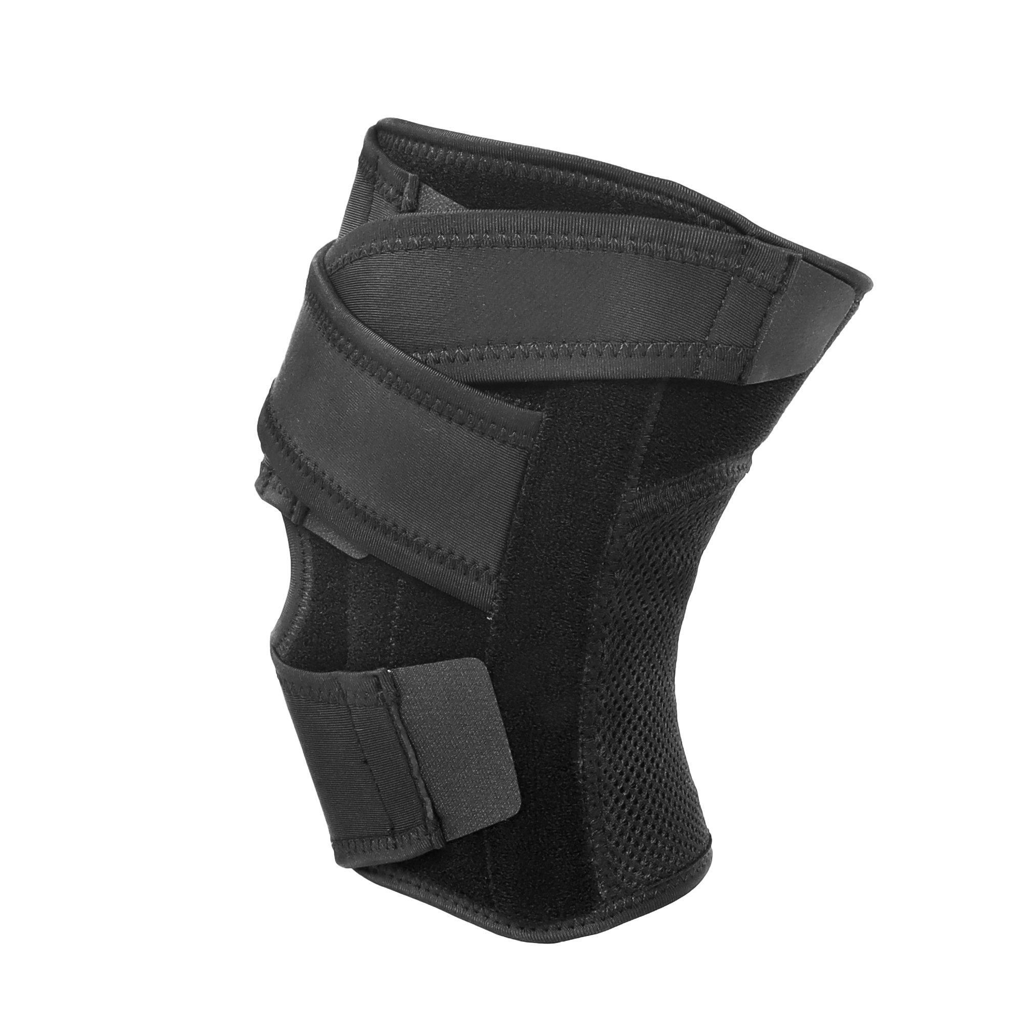Schwarz - adidas - Ergonomic Breathable Strapped Knee Support - 5