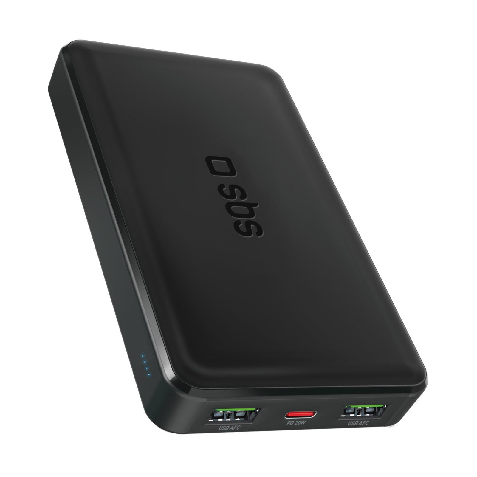 Schwarz - SBS - 10000 mAh powerbank with 20W Power Delivery technology (PD) - 1