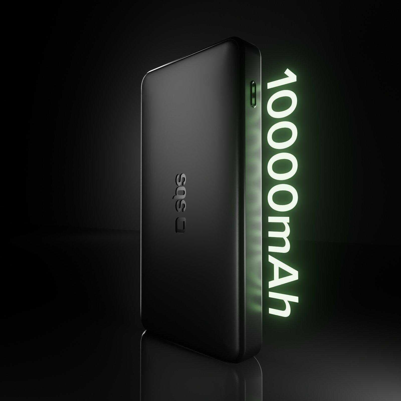 Schwarz - SBS - 10000 mAh powerbank with 20W Power Delivery technology (PD) - 7