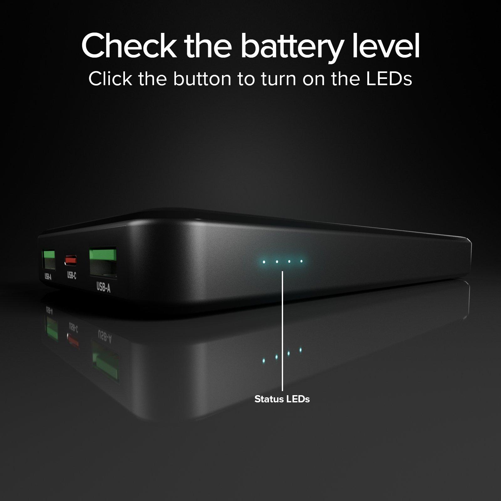 Schwarz - SBS - 10000 mAh powerbank with 20W Power Delivery technology (PD) - 8