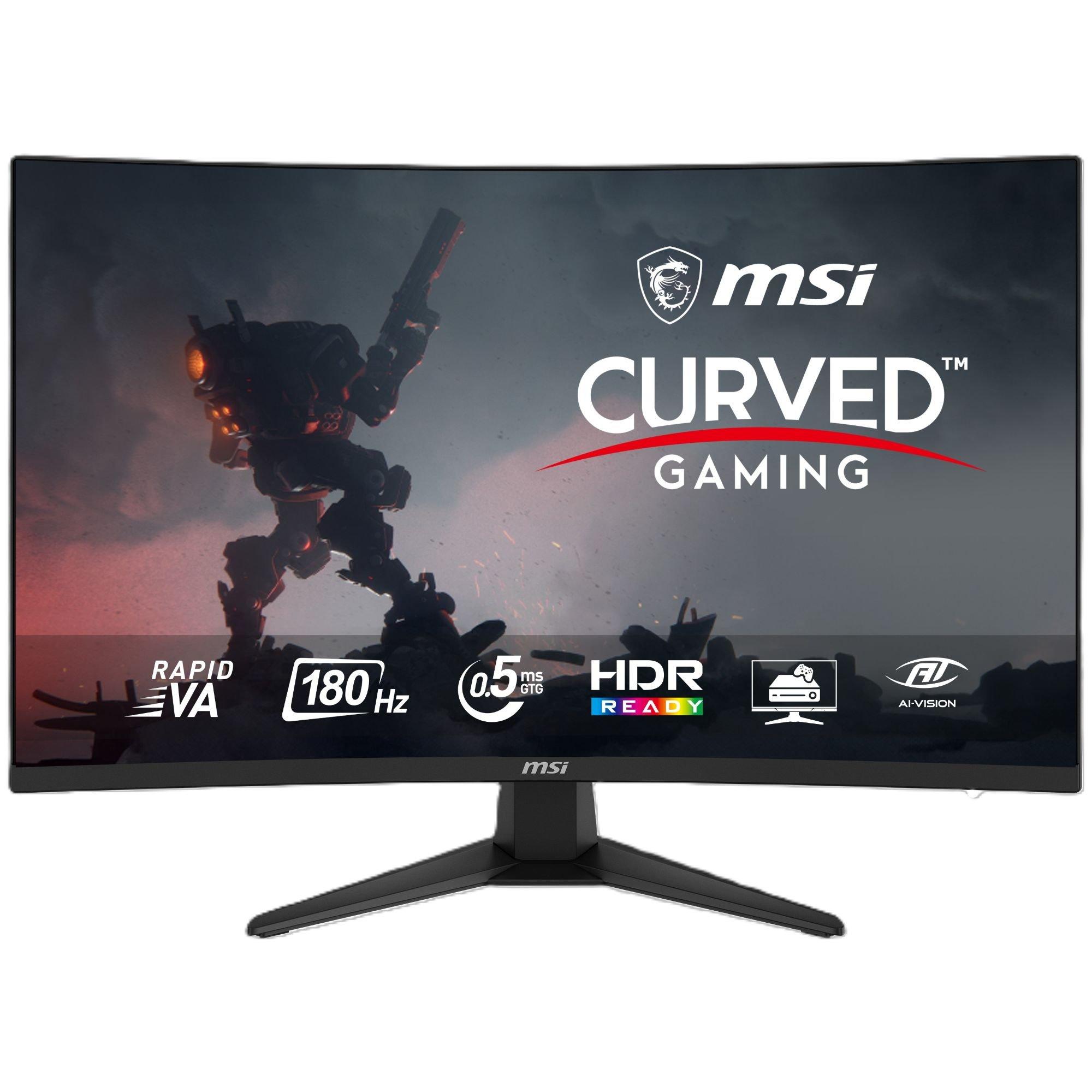 Black - MSI - MSI MAG 321CQF E18 32 inch 180Hz WQHD Curved Gaming Monitor - 1