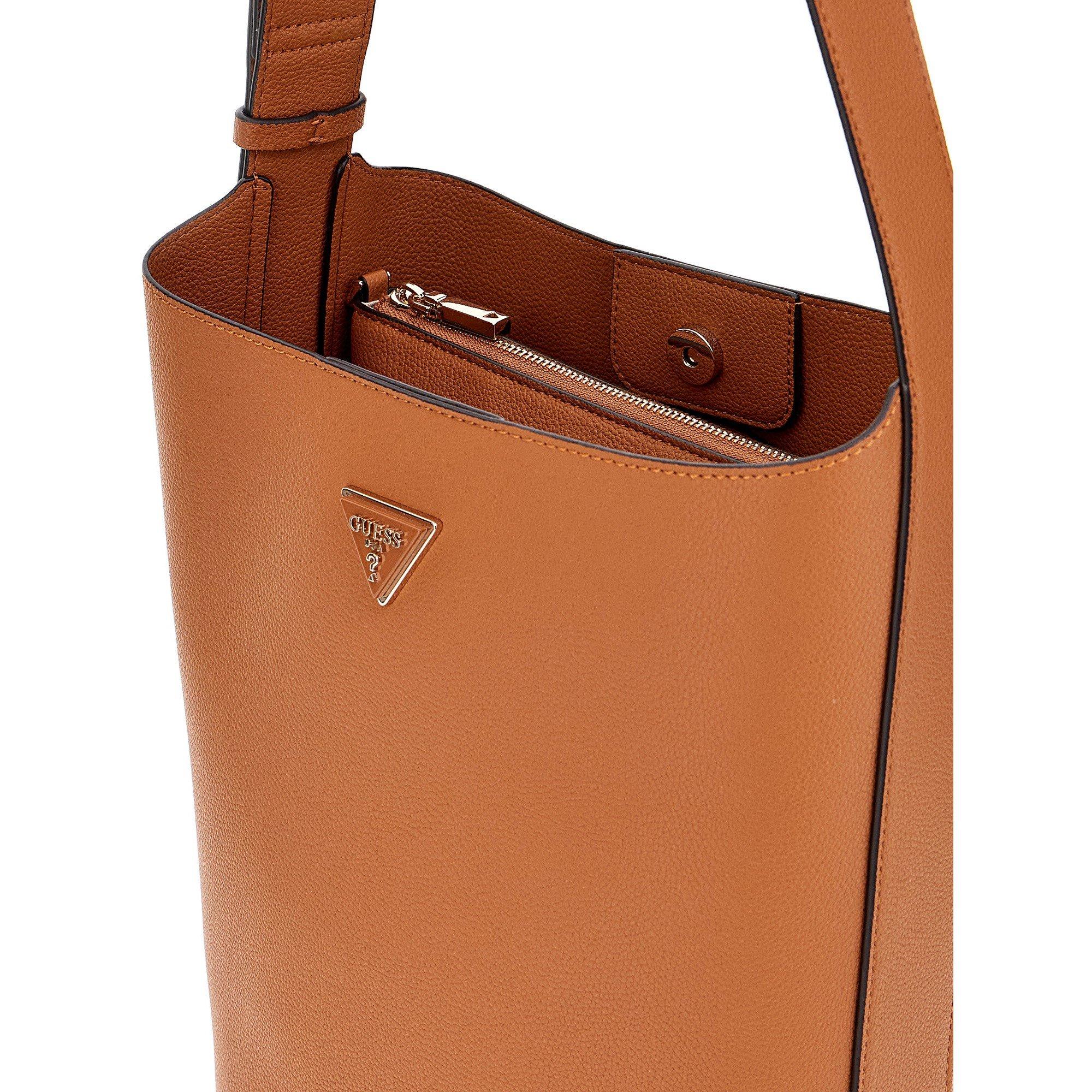 Cognac - Guess - Women's Meridian Bucket Bag - 3