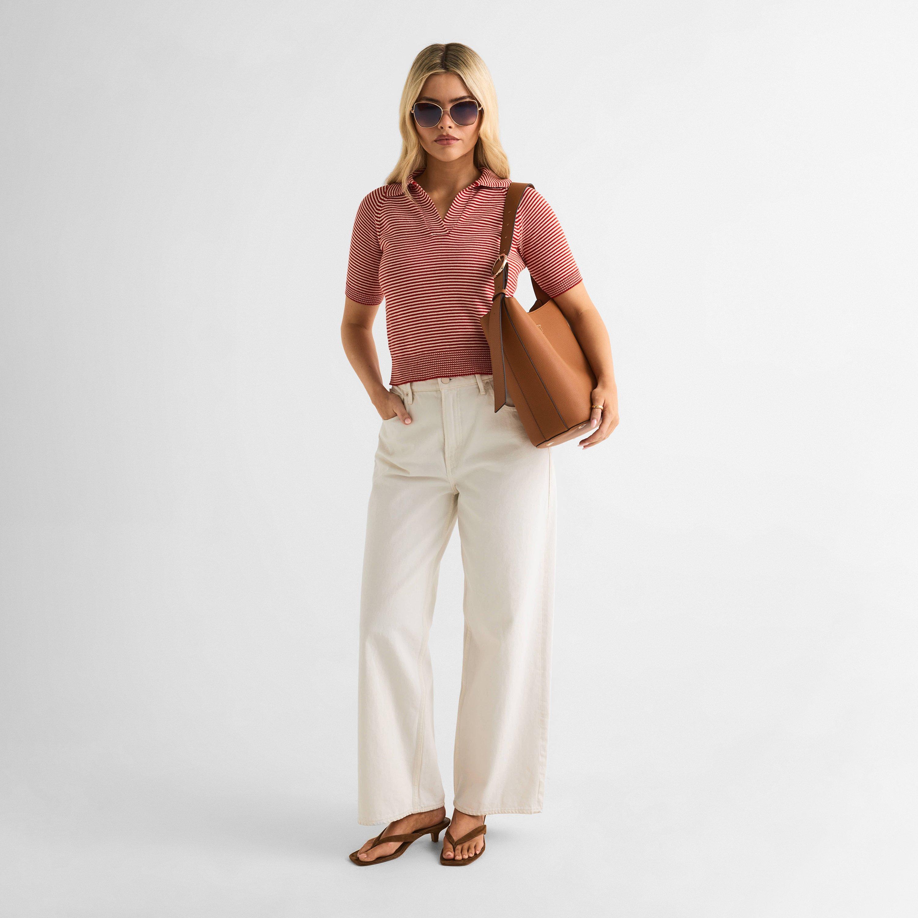 Cognac - Guess - Women's Meridian Bucket Bag - 6