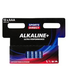 Sports Direct SportsDirect Alkaline AAA Batteries 12 Pack