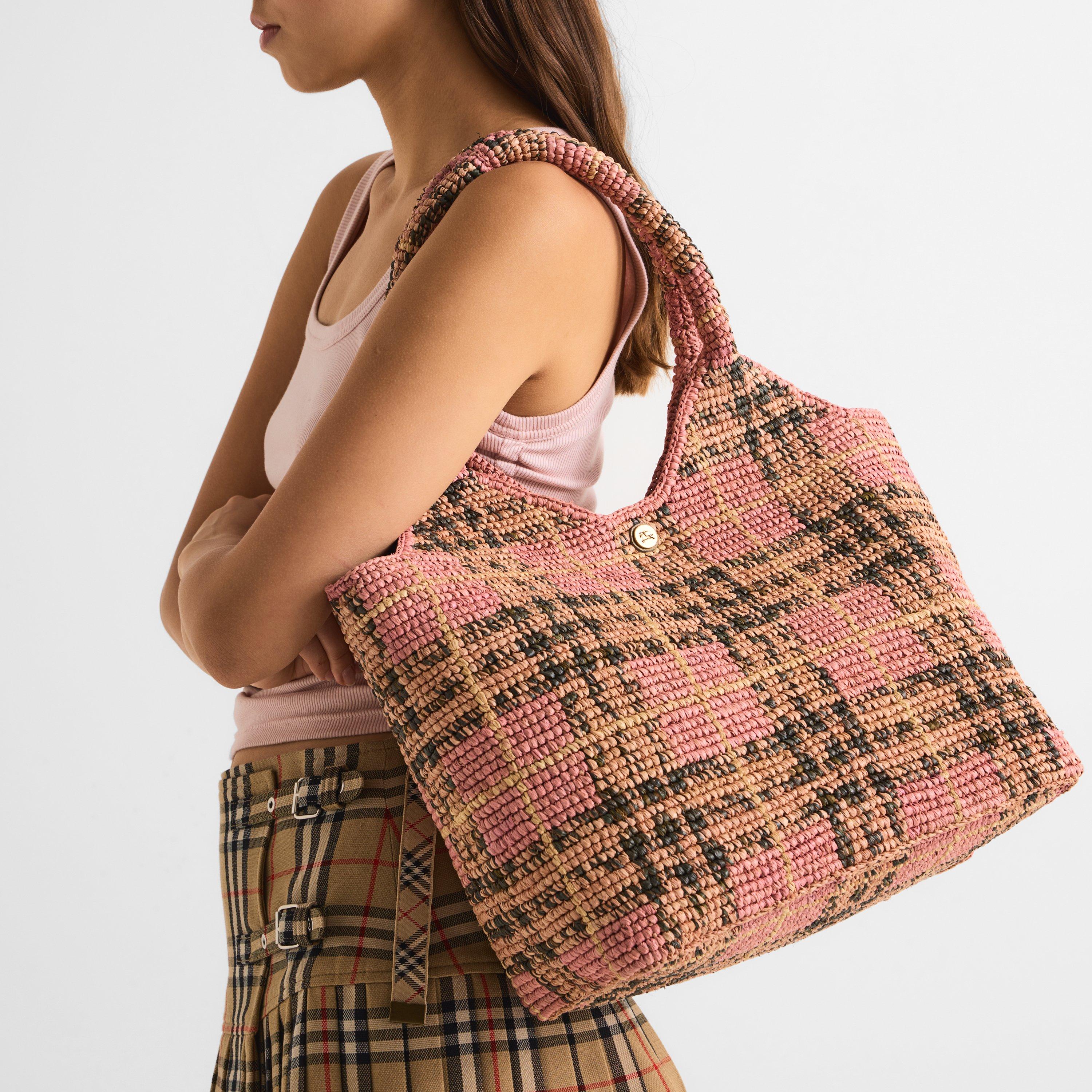 Pink IP Check - Burberry - Women's Tote Bag - 3