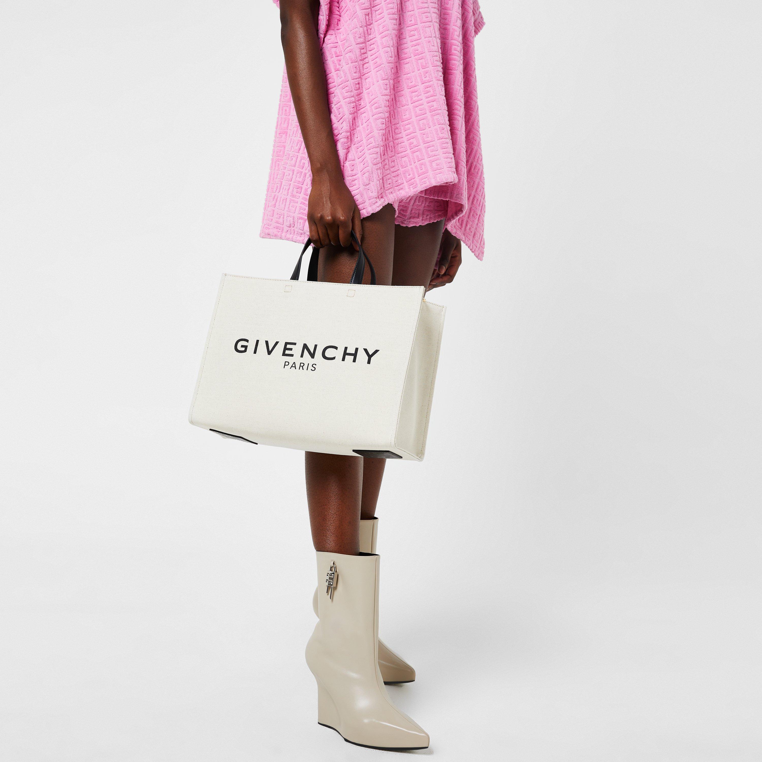 Beige/Black - GIVENCHY - Medium G-Tote Shopping Bag - 2