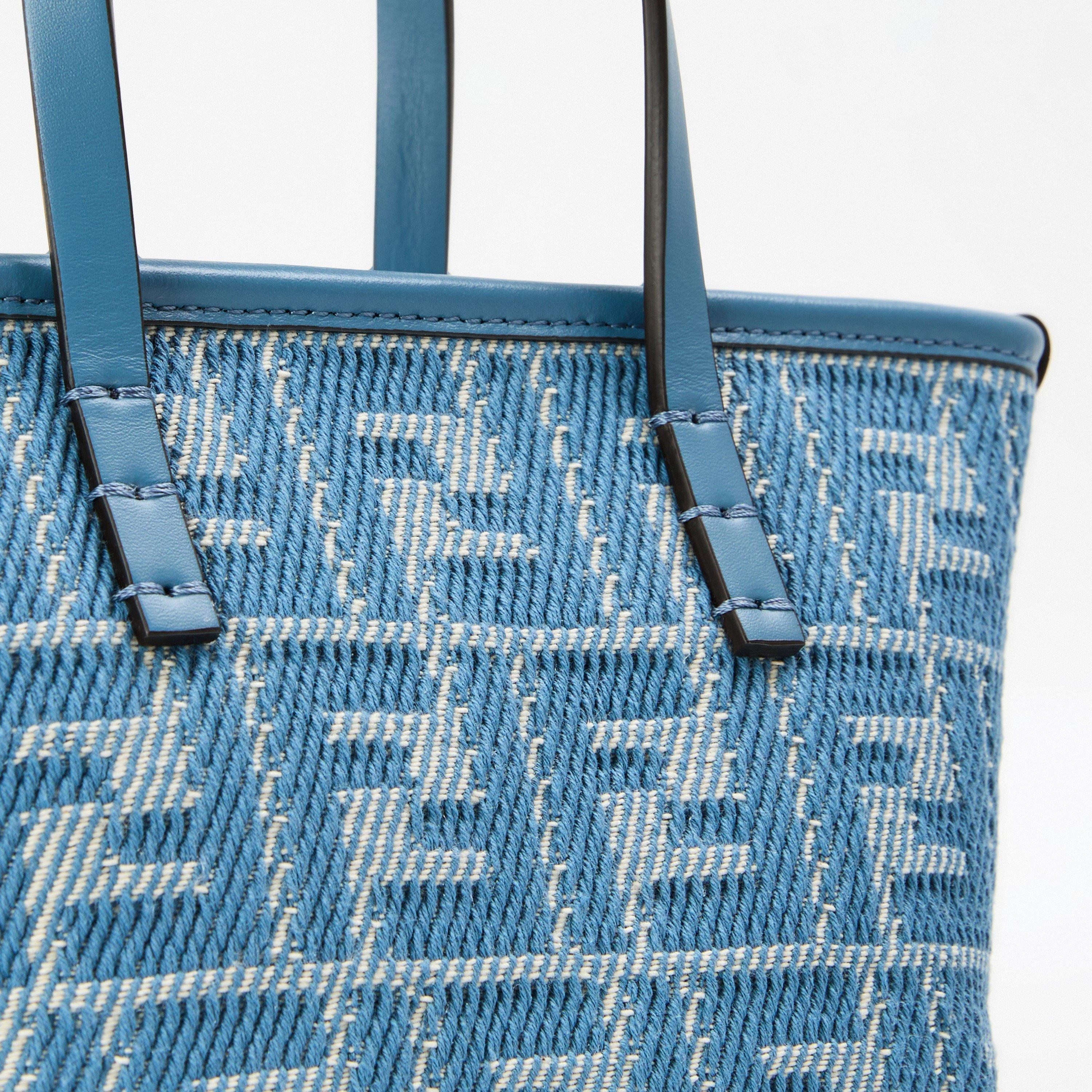 Blue/Blue - Fendi - Mini Tote Bag - 4