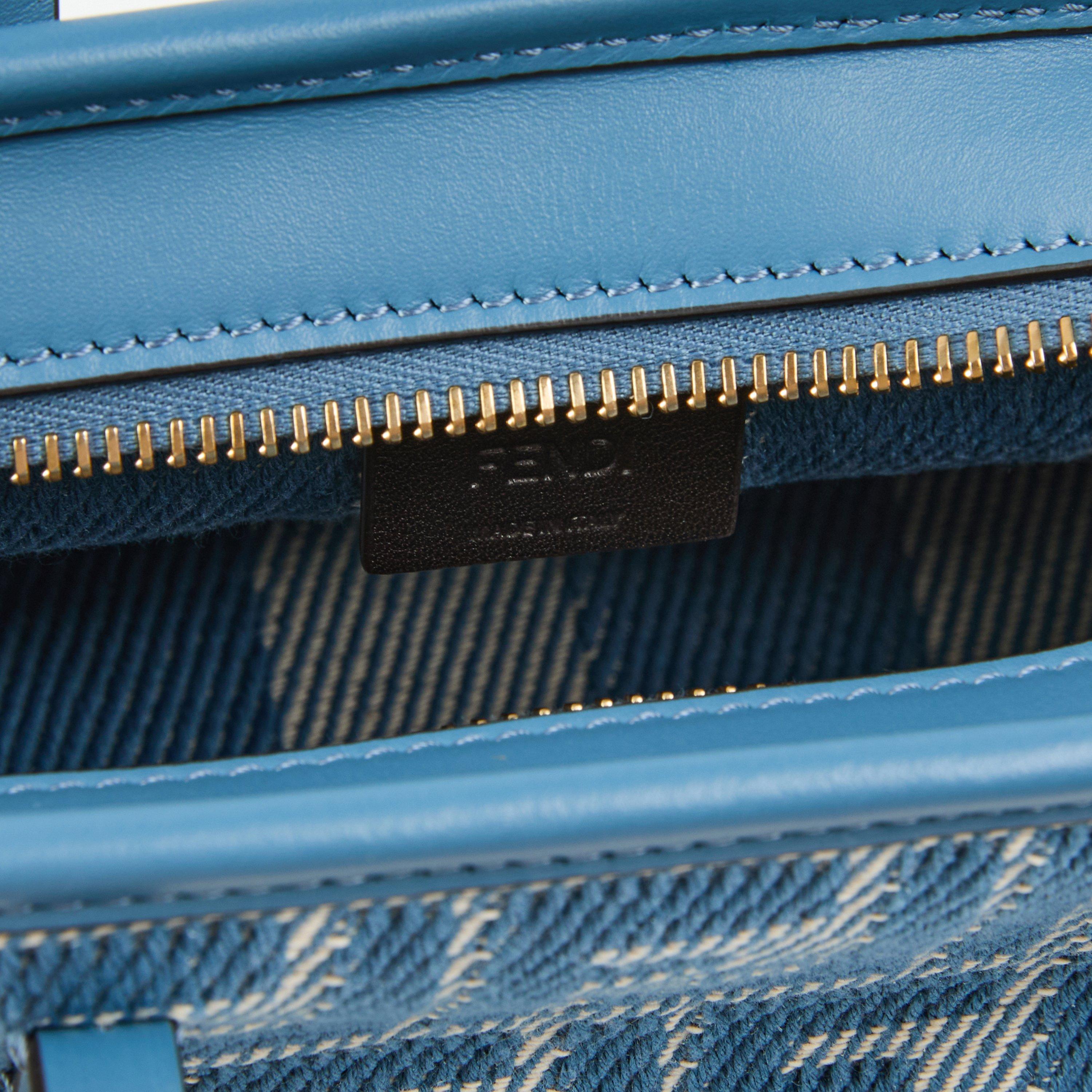 Blue/Blue - Fendi - Mini Tote Bag - 5