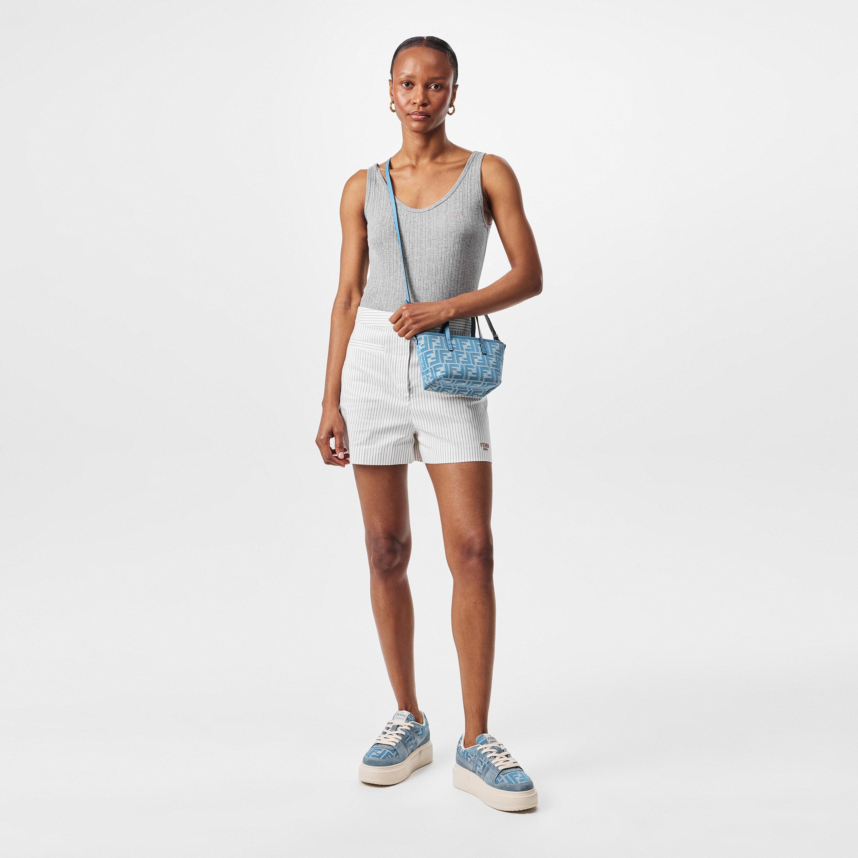 Blue/Blue - Fendi - Mini Tote Bag - 6