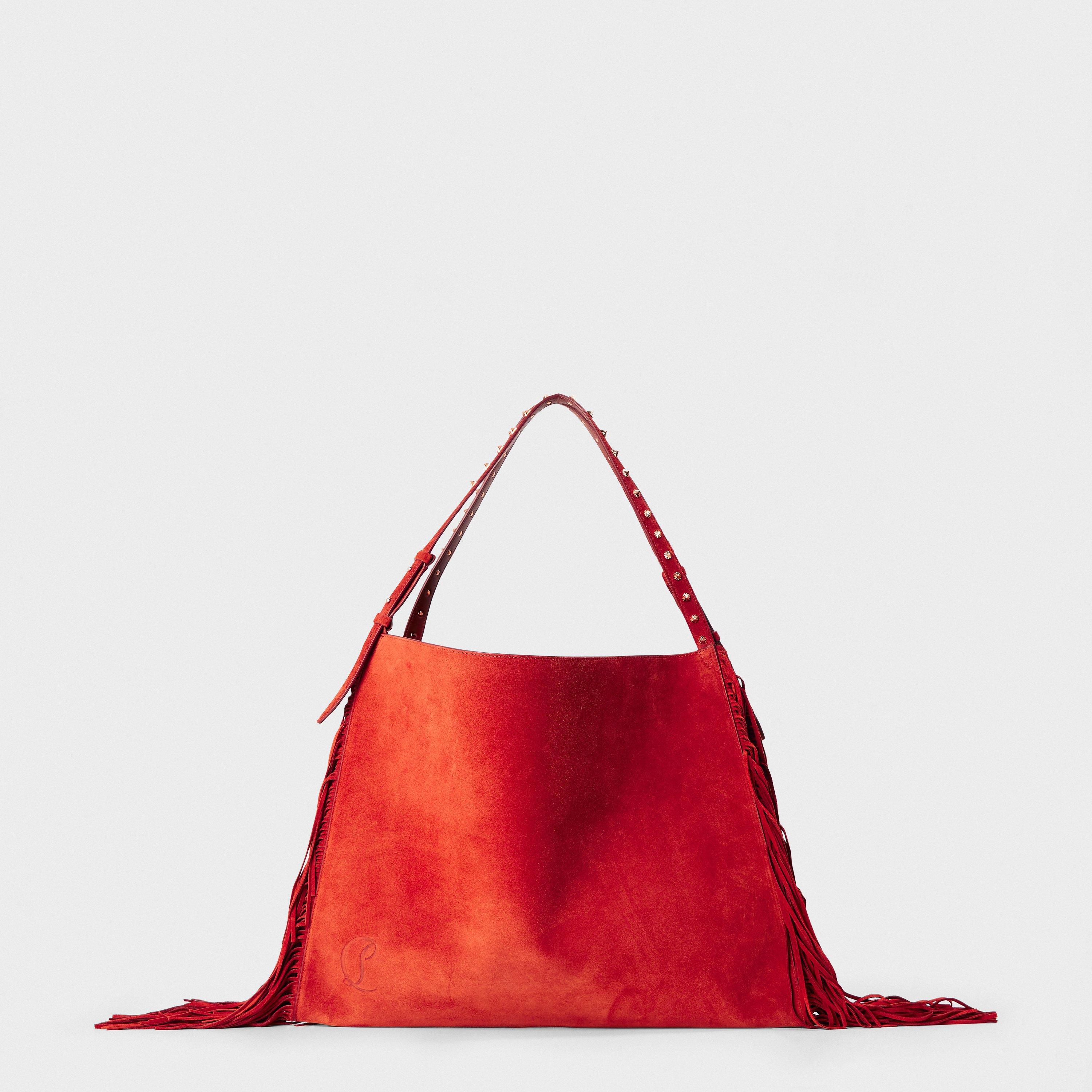 Fever - Christian Louboutin - Women's Red-Lined Tote Bag - 1