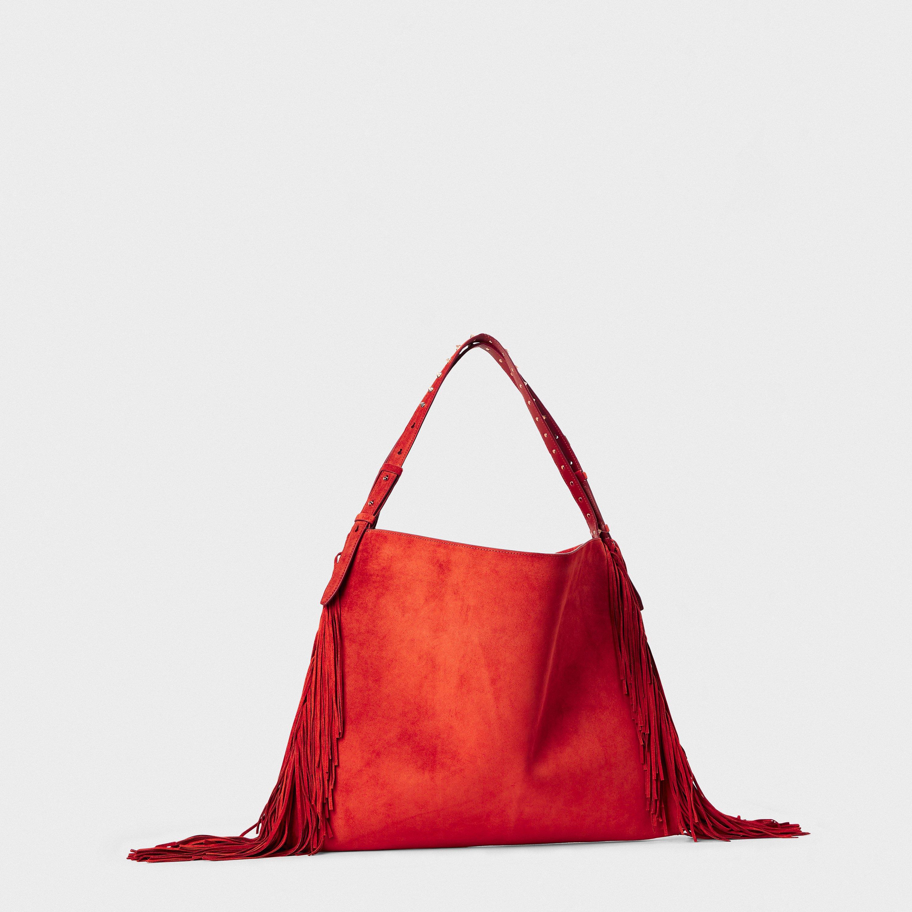 Fever - Christian Louboutin - Women's Red-Lined Tote Bag - 2