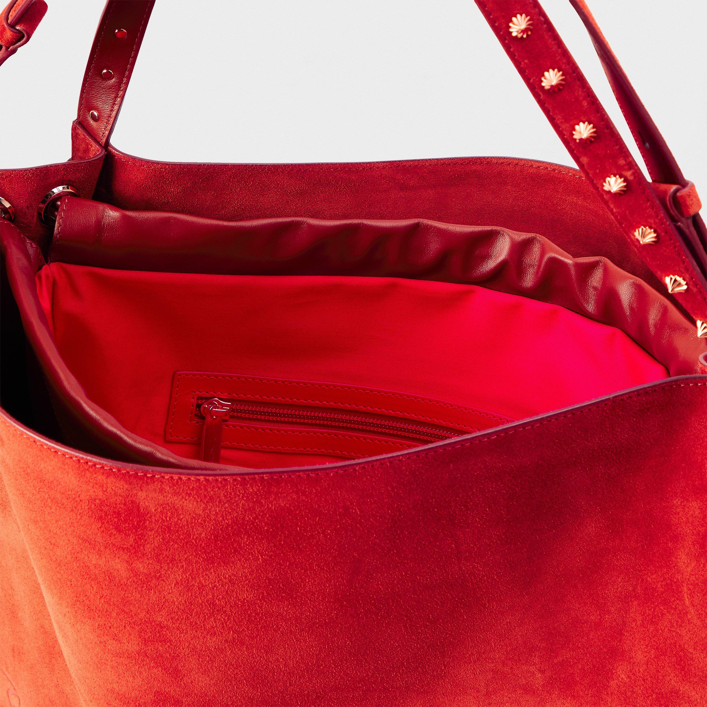 Fever - Christian Louboutin - Women's Red-Lined Tote Bag - 5