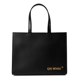 Off White Hybrid Shopper Tote Bag