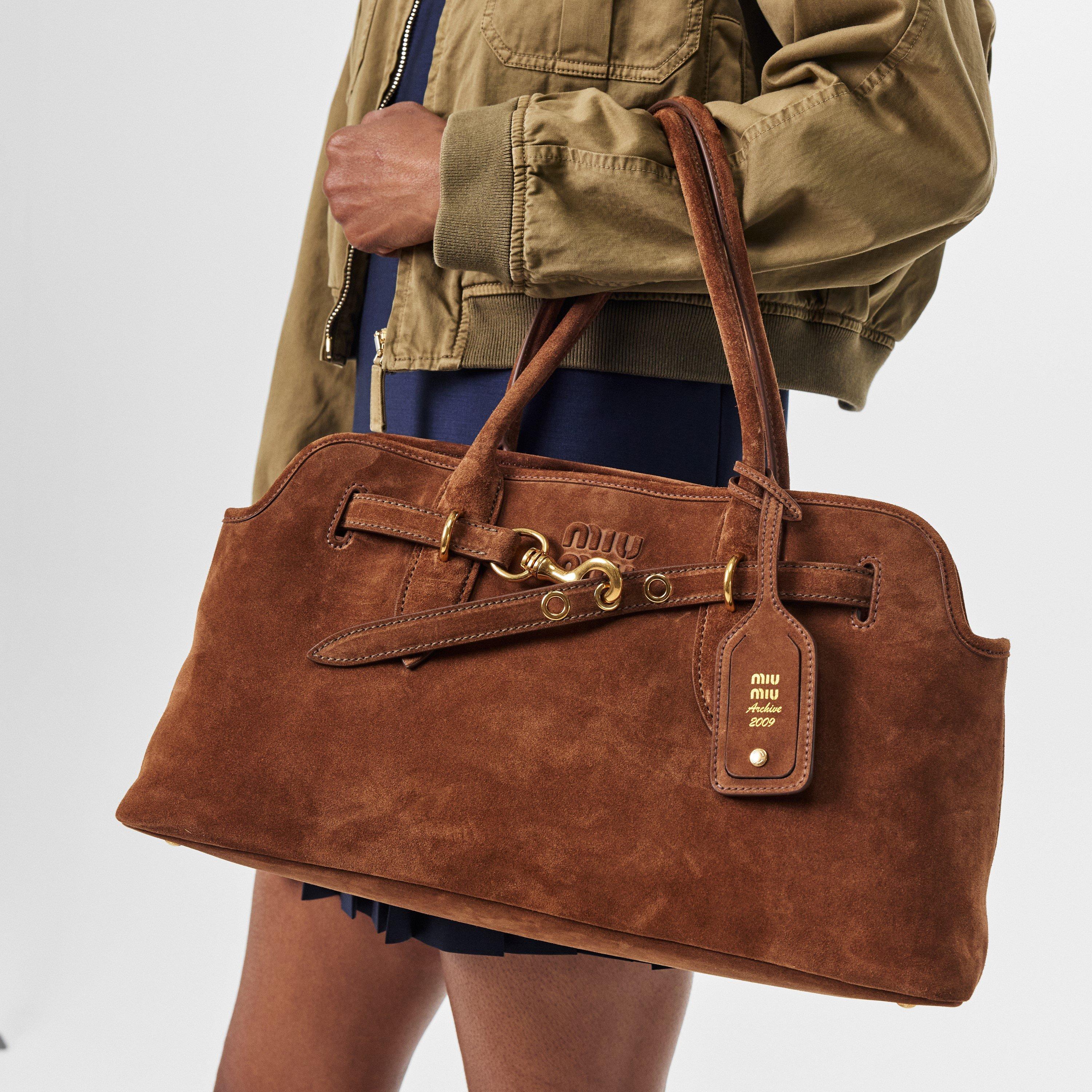 Rovere - Miu Miu - Women's Aventure Suede Tote Bags - 3