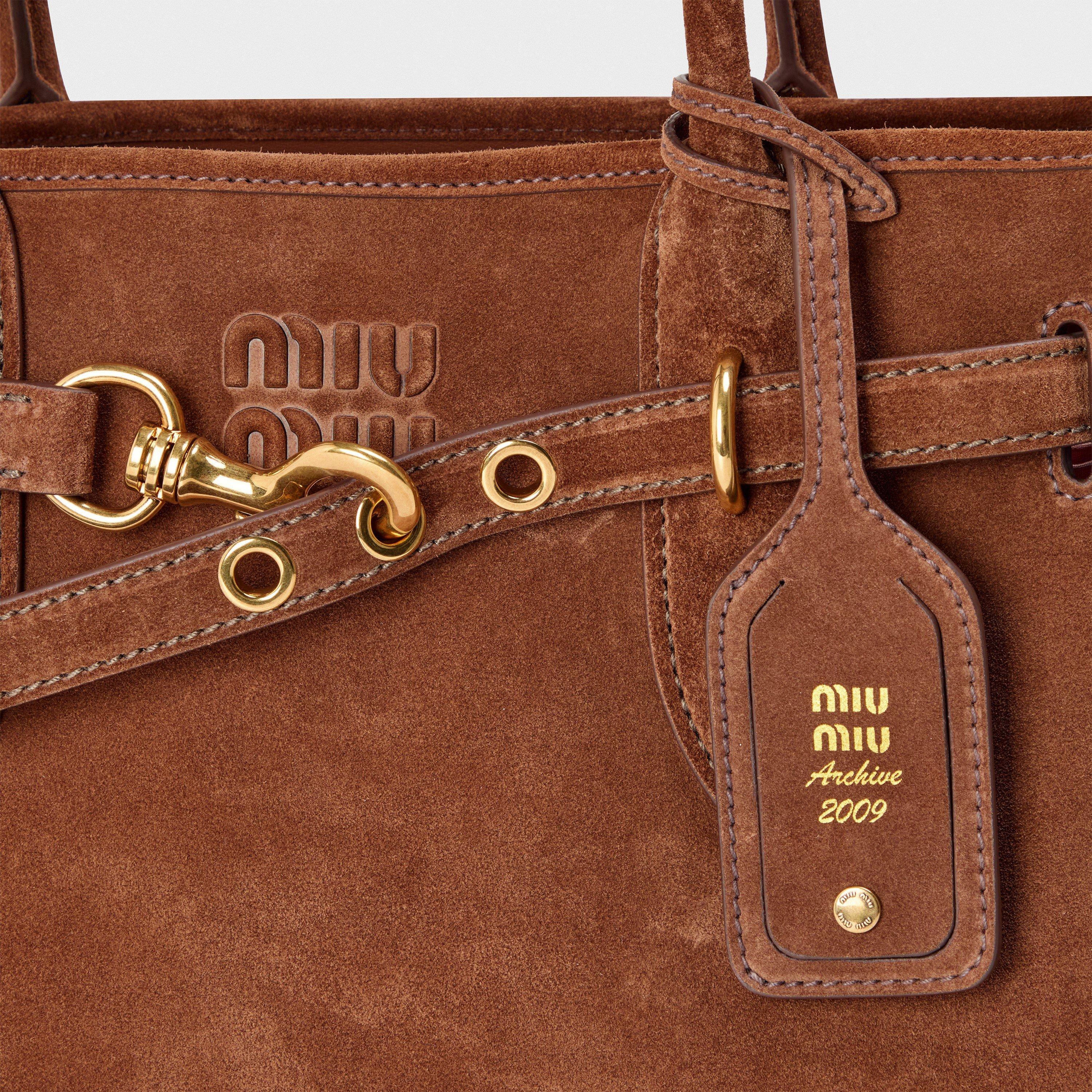 Rovere - Miu Miu - Women's Aventure Suede Tote Bags - 4