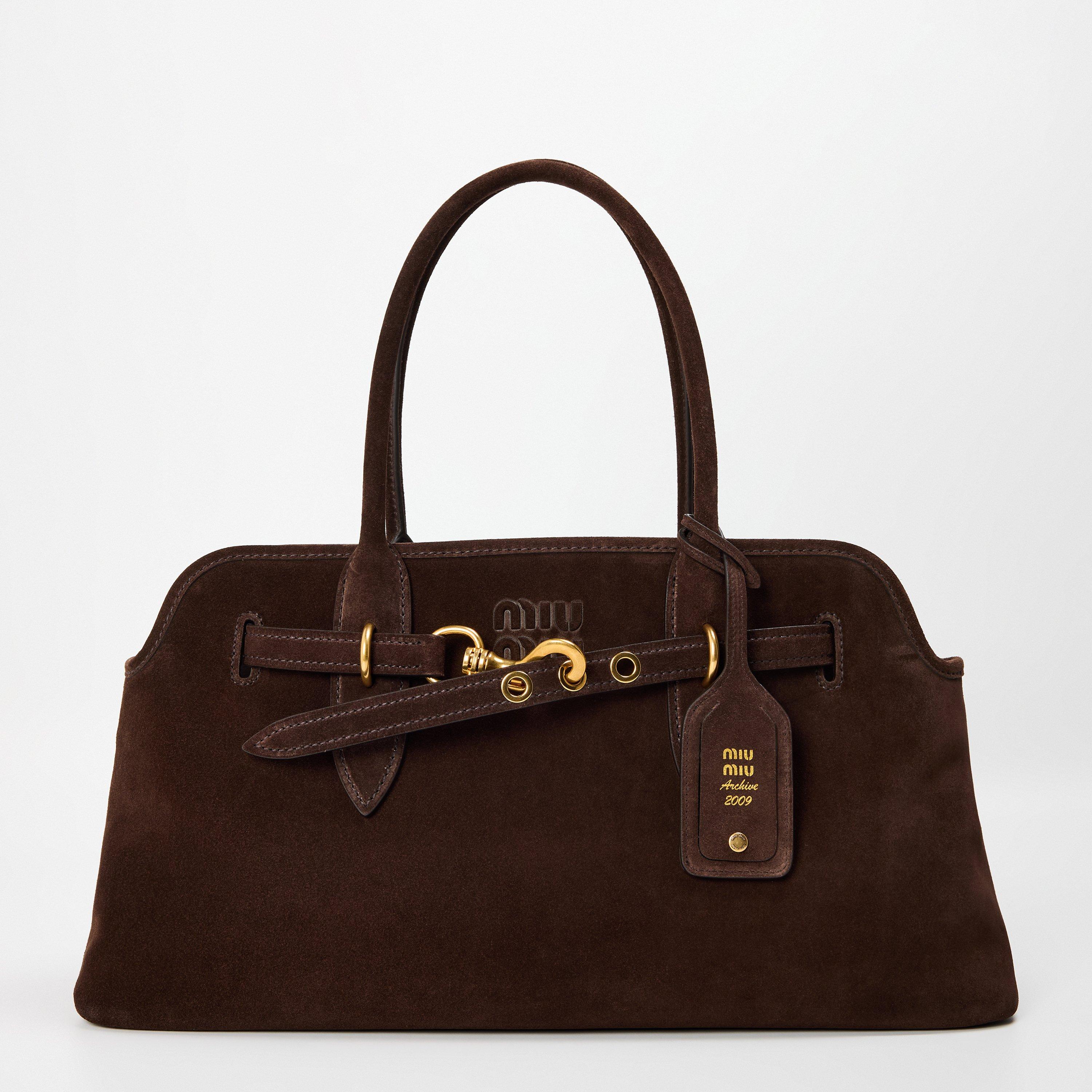 Moro - Miu Miu - Women's Aventure Suede Tote Bags - 1