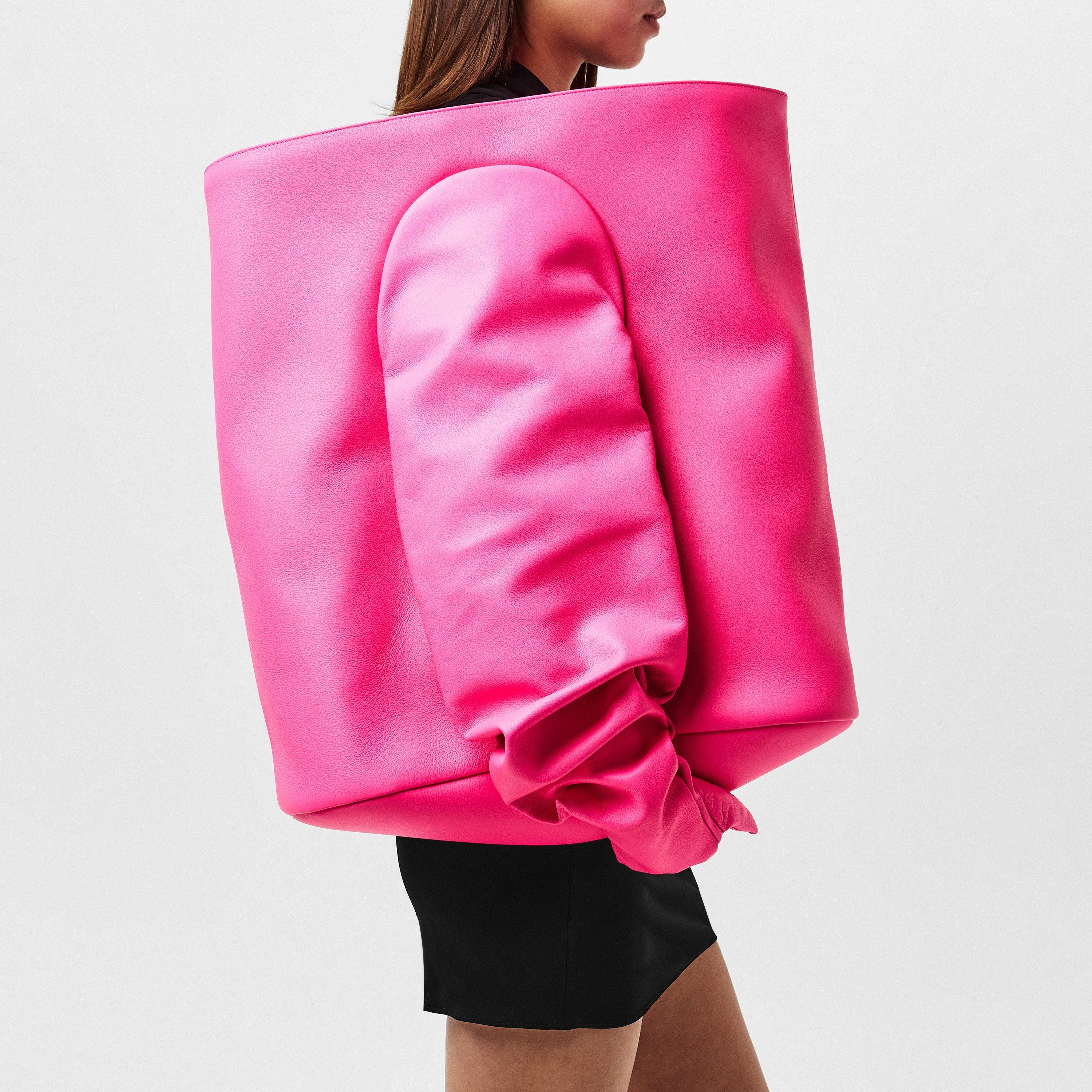 Fluo Pink - Balenciaga - Glove Tote Bag - 2