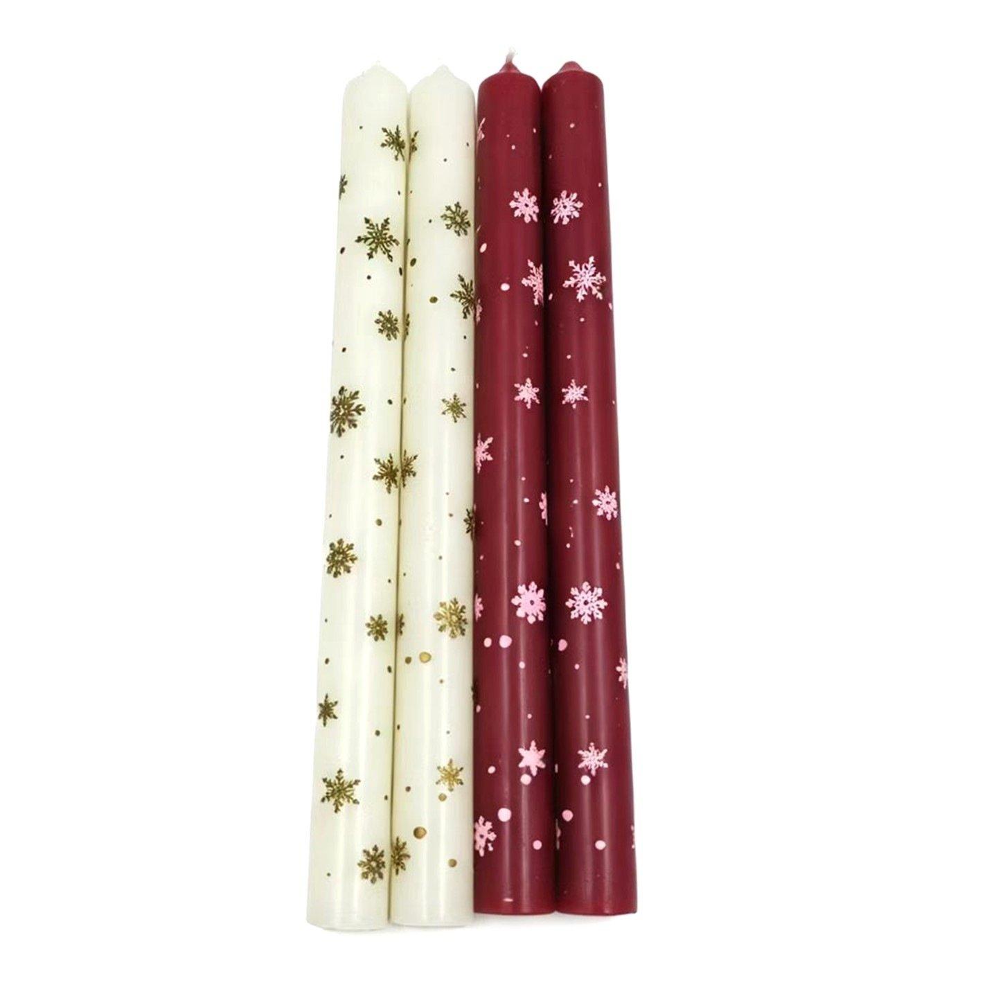 Red/White - The Spirit Of Christmas - SOC 4x Candlesticks 88 - 2