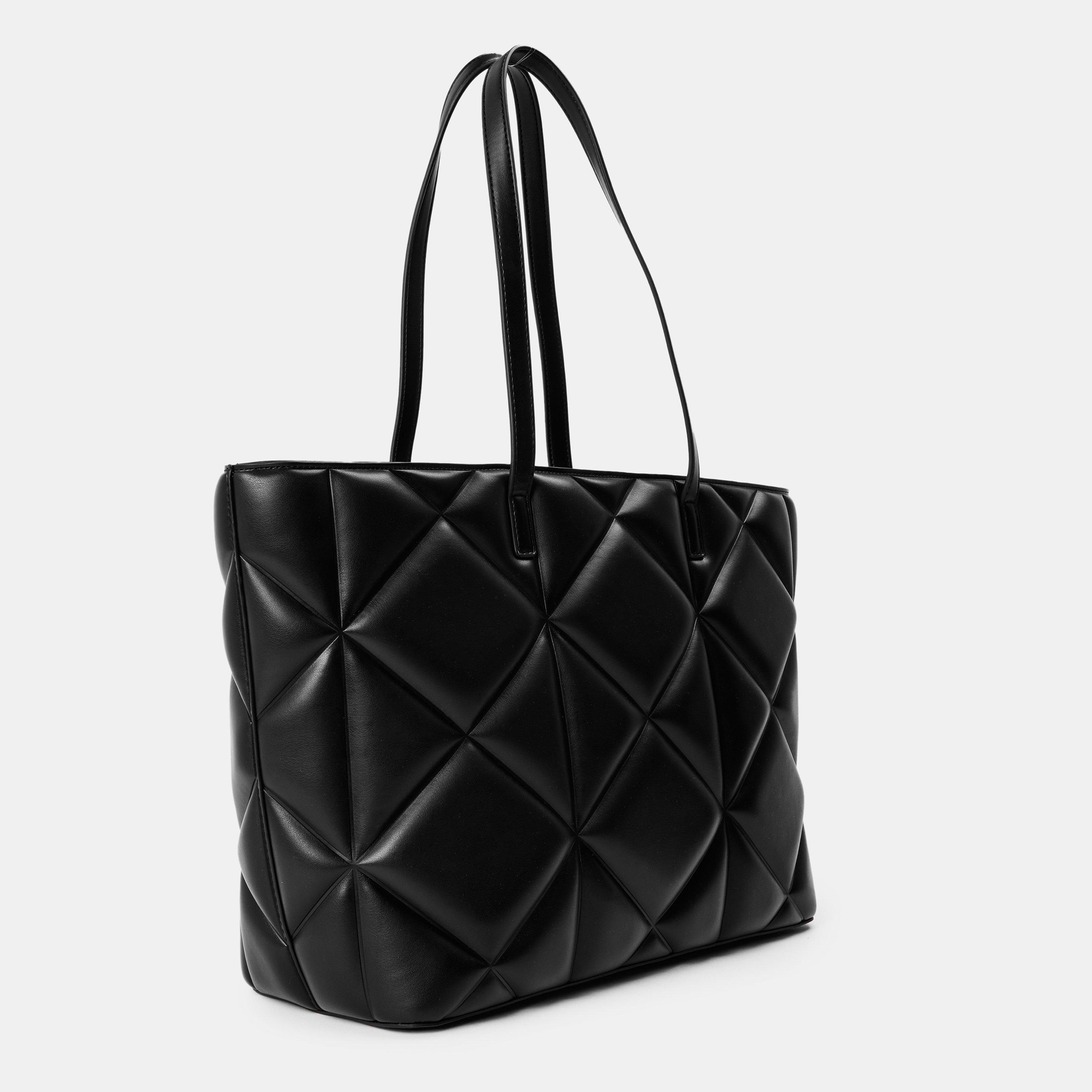 BLACK - Love Moschino - Women's Quilted Tote Bag - 2