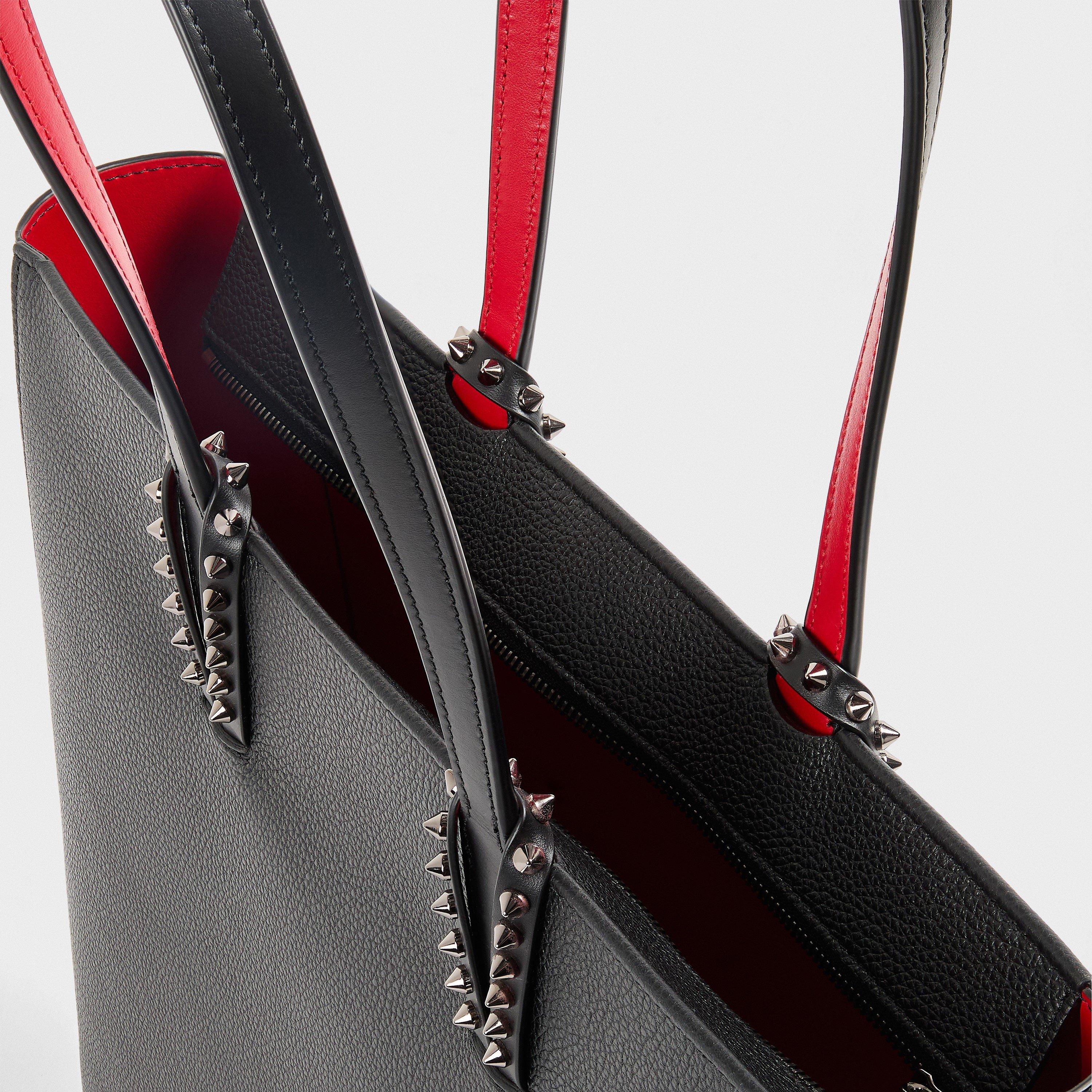 Black Gun Metal - Christian Louboutin - Cabata Soft Medium Tote Bag - 5