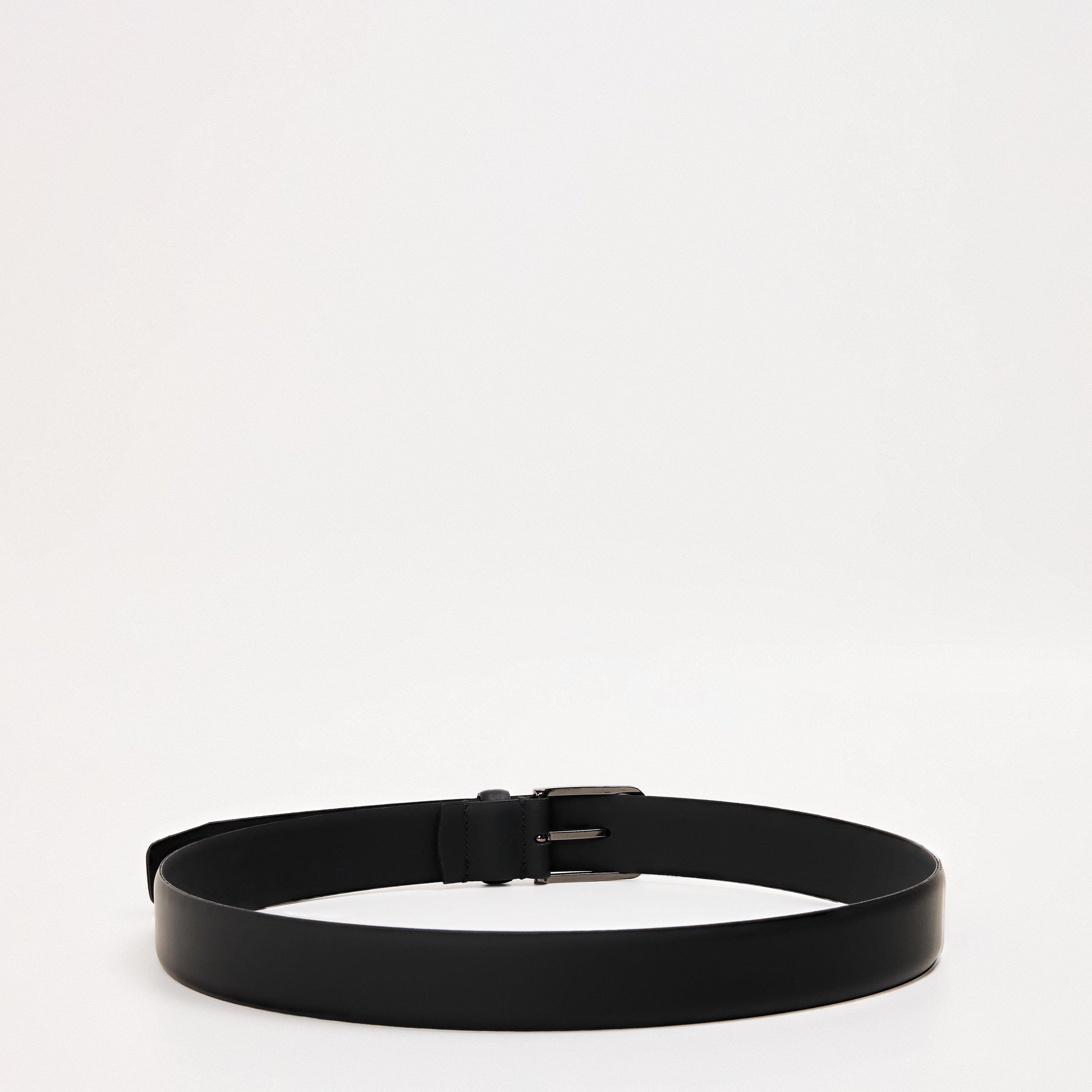 Schwarz - Ted Baker - Men's Rubberised Faux Leather Belt - 2