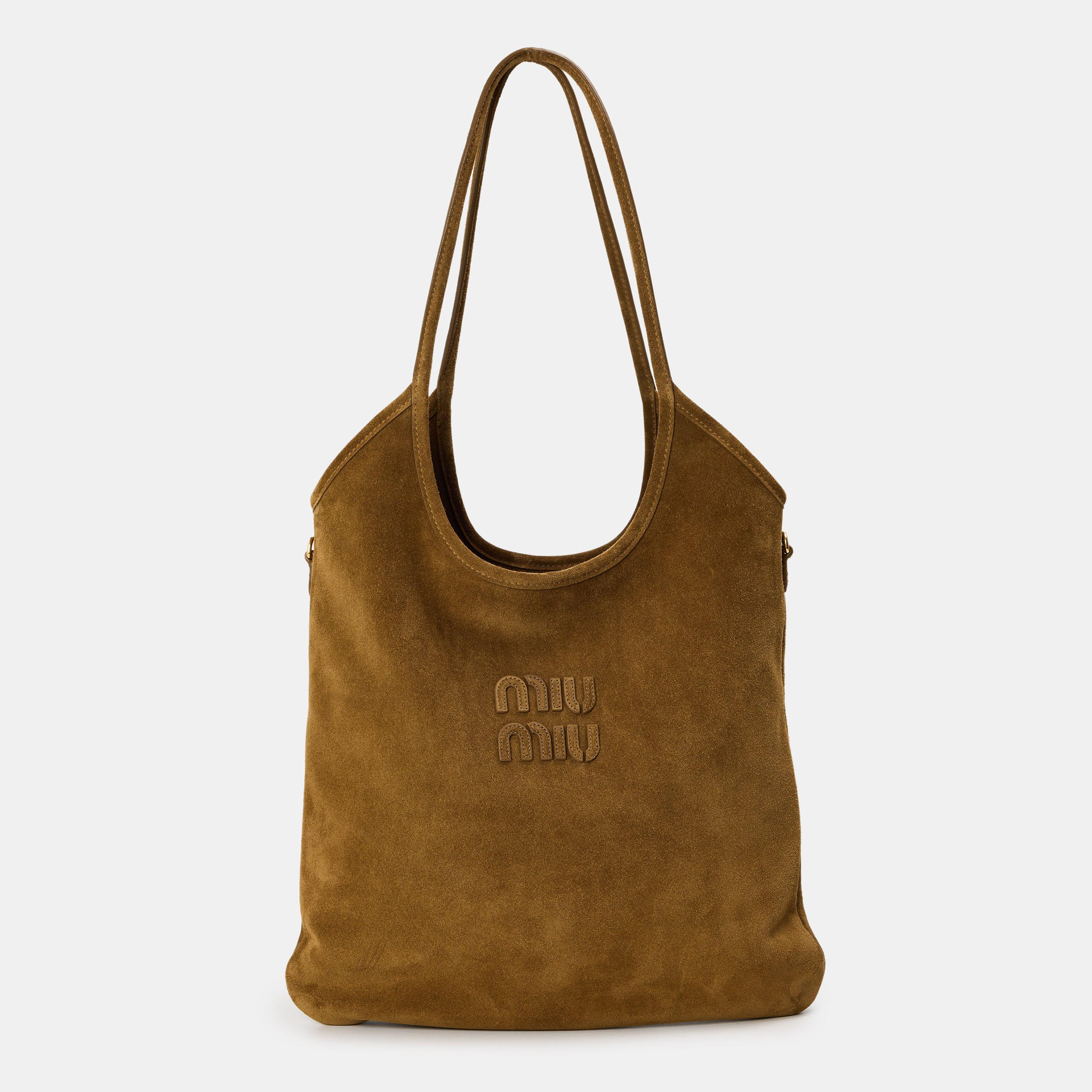 Oliva - Miu Miu - Women's Ivy Suede Tote Bags - 1
