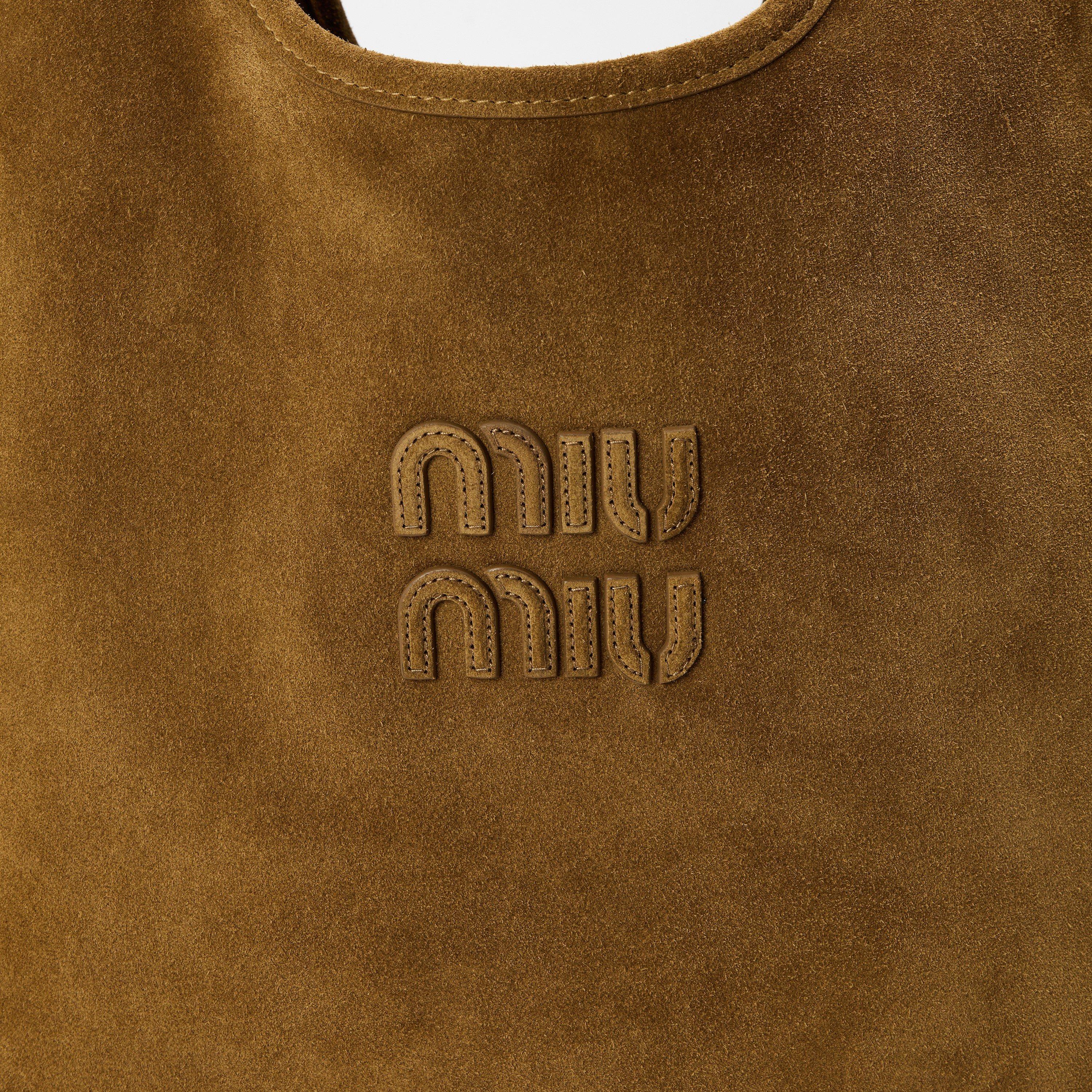 Oliva - Miu Miu - Women's Ivy Suede Tote Bags - 4