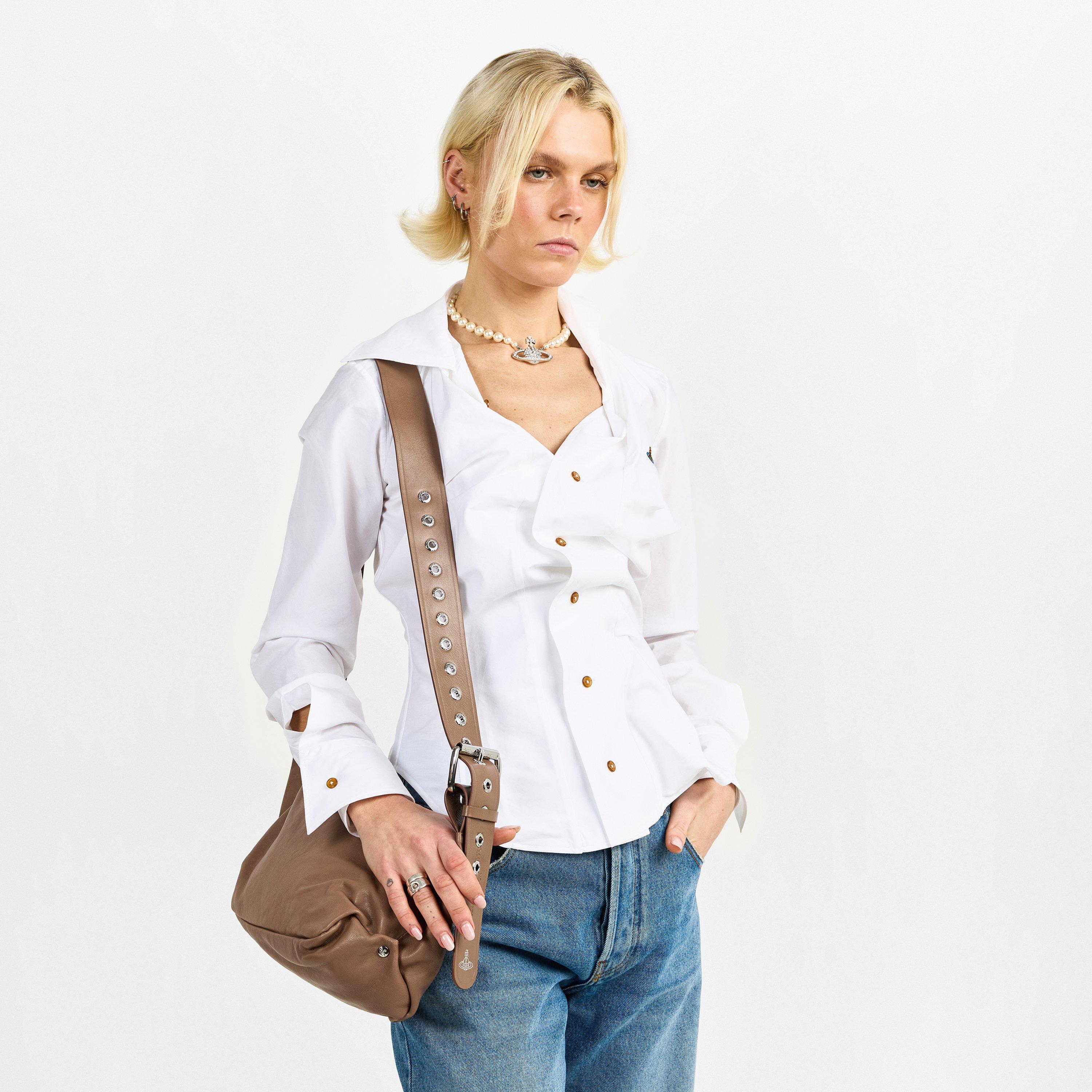 Grey - Vivienne Westwood - Women's Viv Maxime Hobo Bag - 3