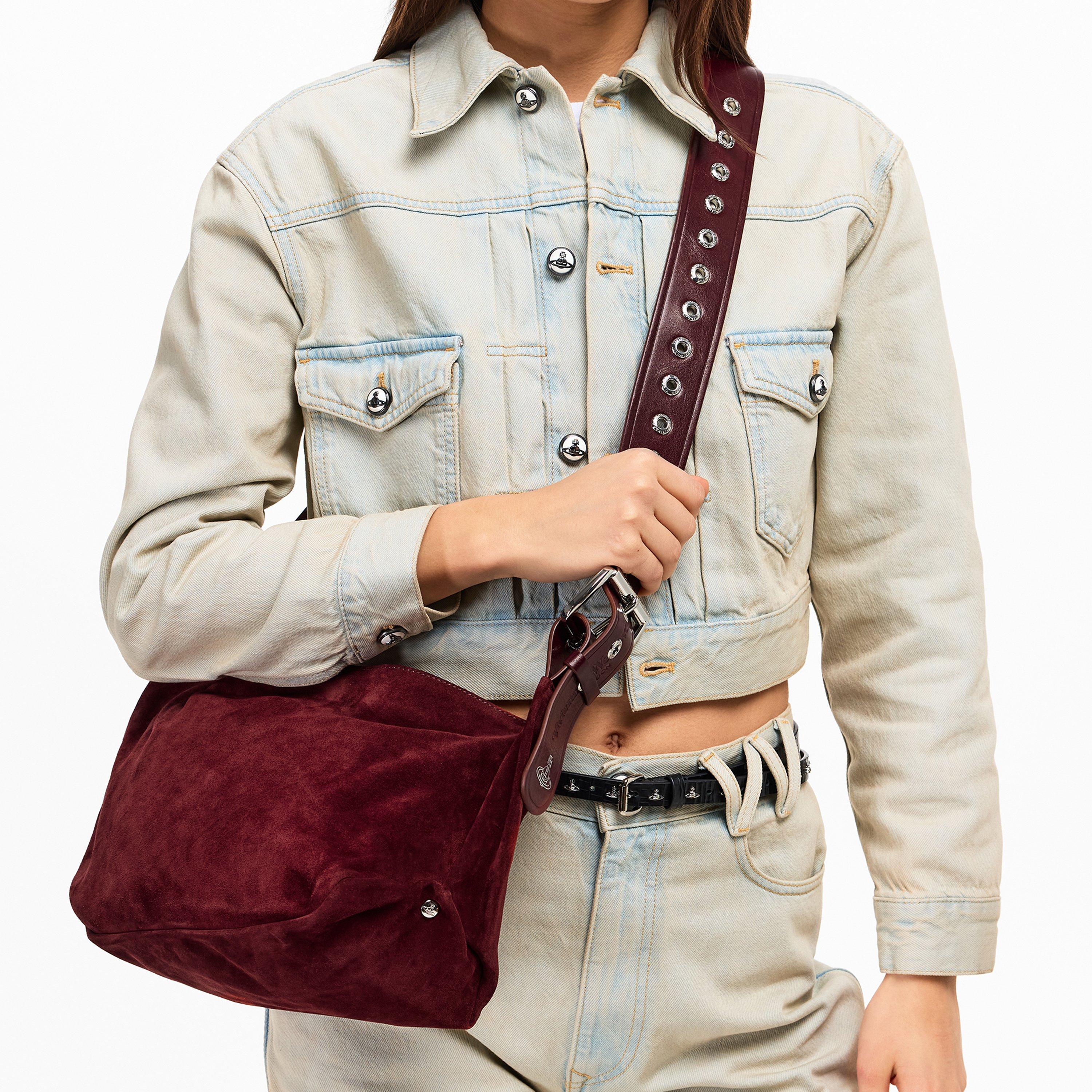BURGUNDY - Vivienne Westwood - Women's Viv Maxime Hobo Bag - 3