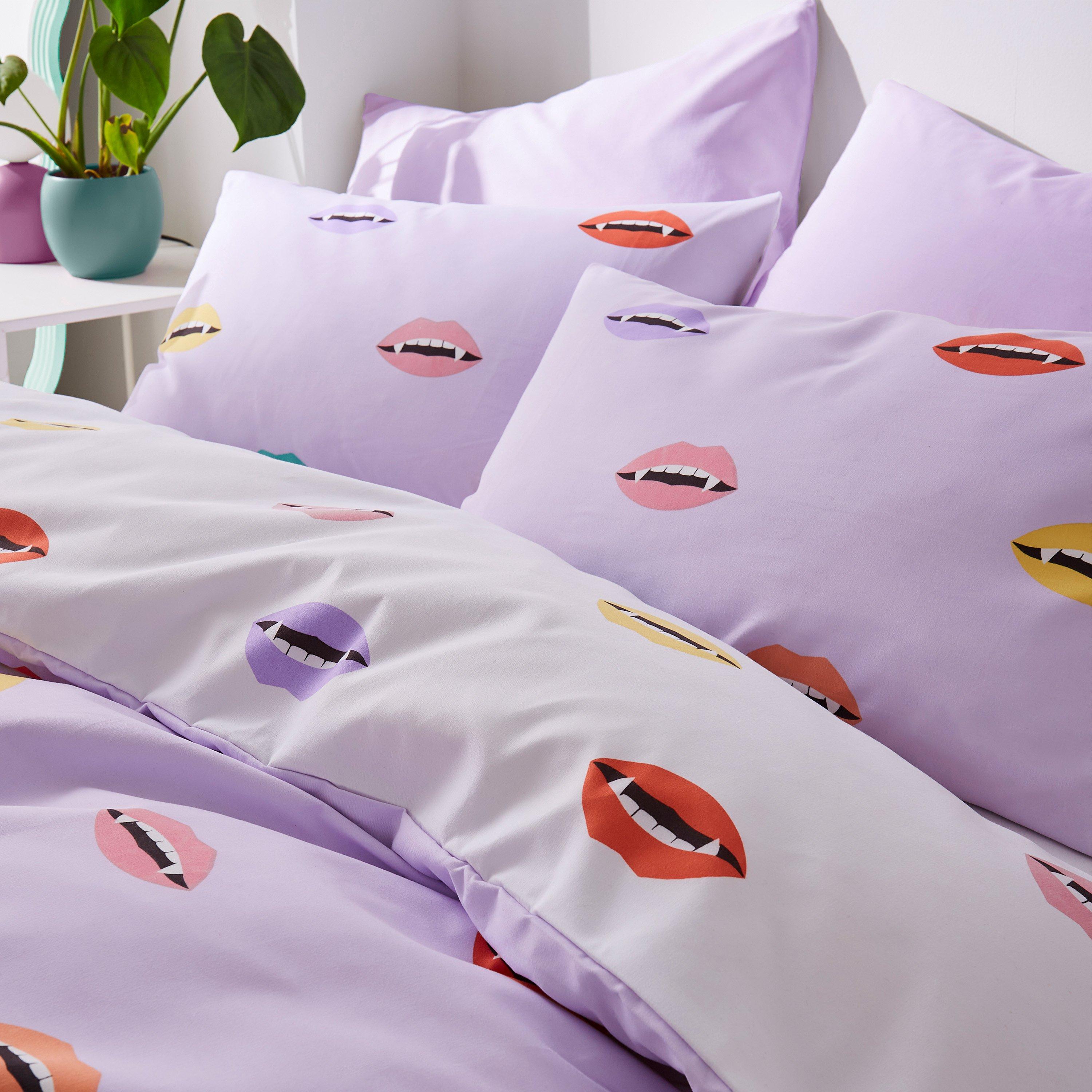 Lilac - Sassy B - Halloween Vamp Soft Microfibre Duvet Cover Set - 3