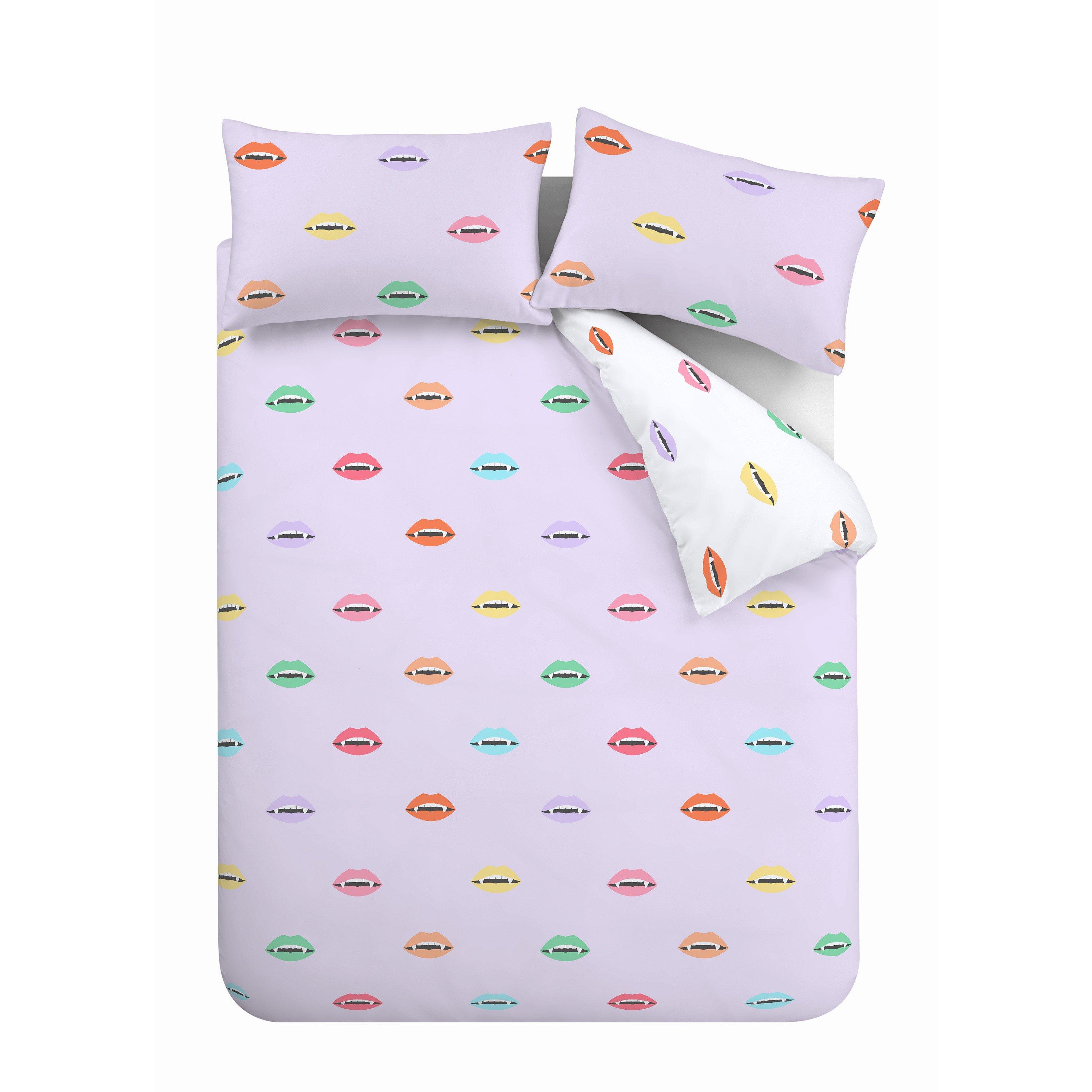 Lilac - Sassy B - Halloween Vamp Soft Microfibre Duvet Cover Set - 5