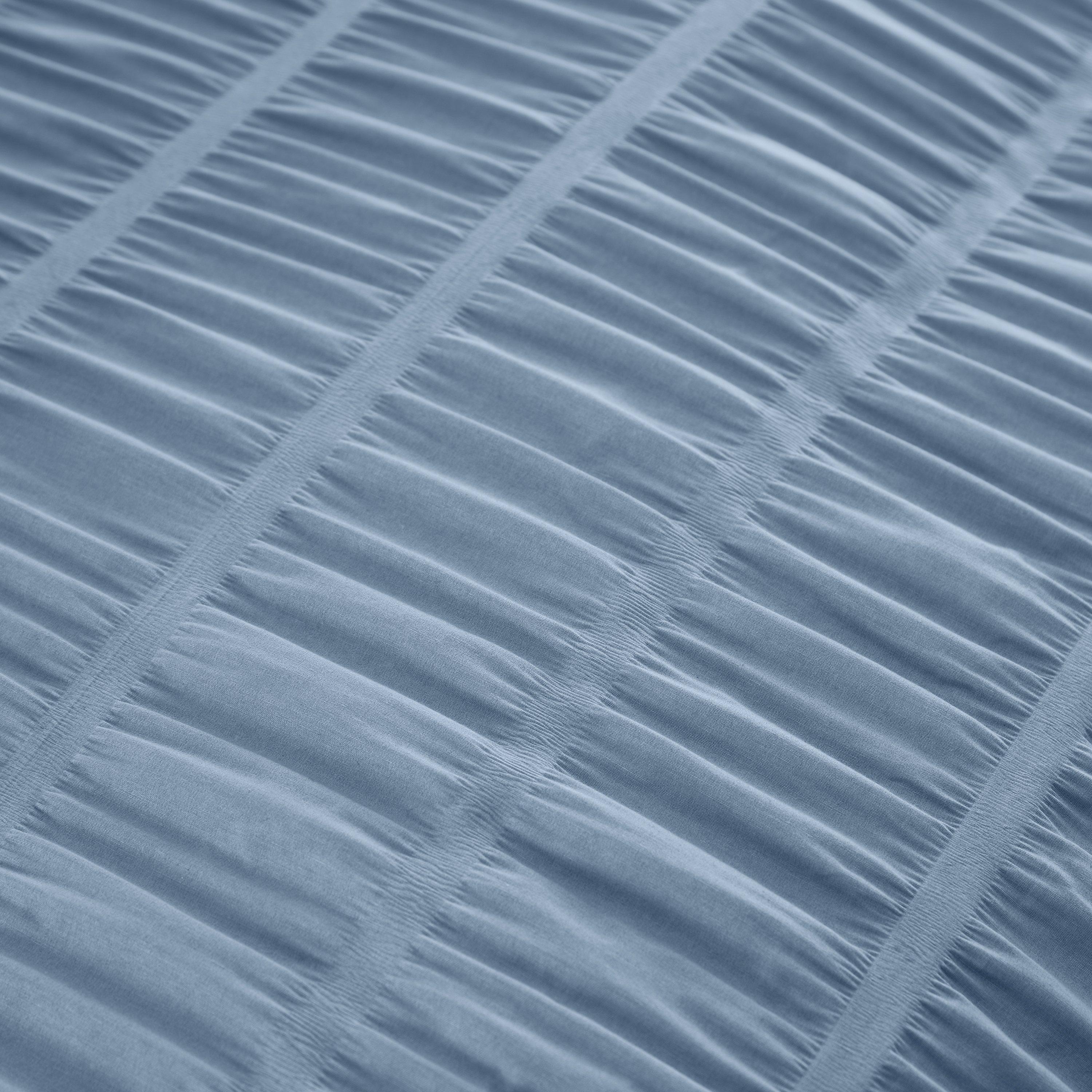 Lansfield Blue - Catherine Lansfield - Seersucker Duvet Cover Set - 3