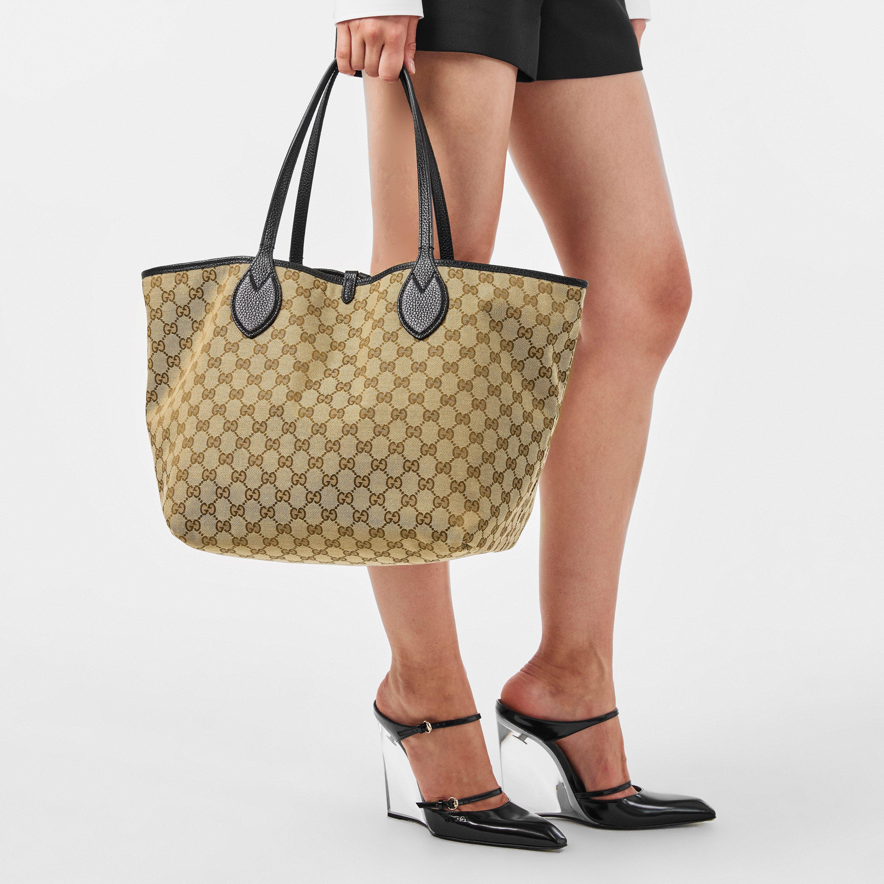 Black/Beige - Gucci - Totissima Large Reversible Tote - 3